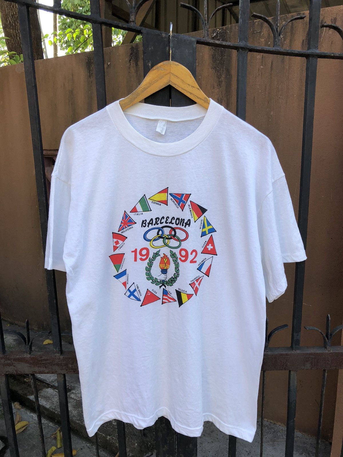 USA Olympics × Vintage Vintage Olympic Barcelona 1992 tee Size US L / EU 52-54 / 3 - 1 Thumbnail