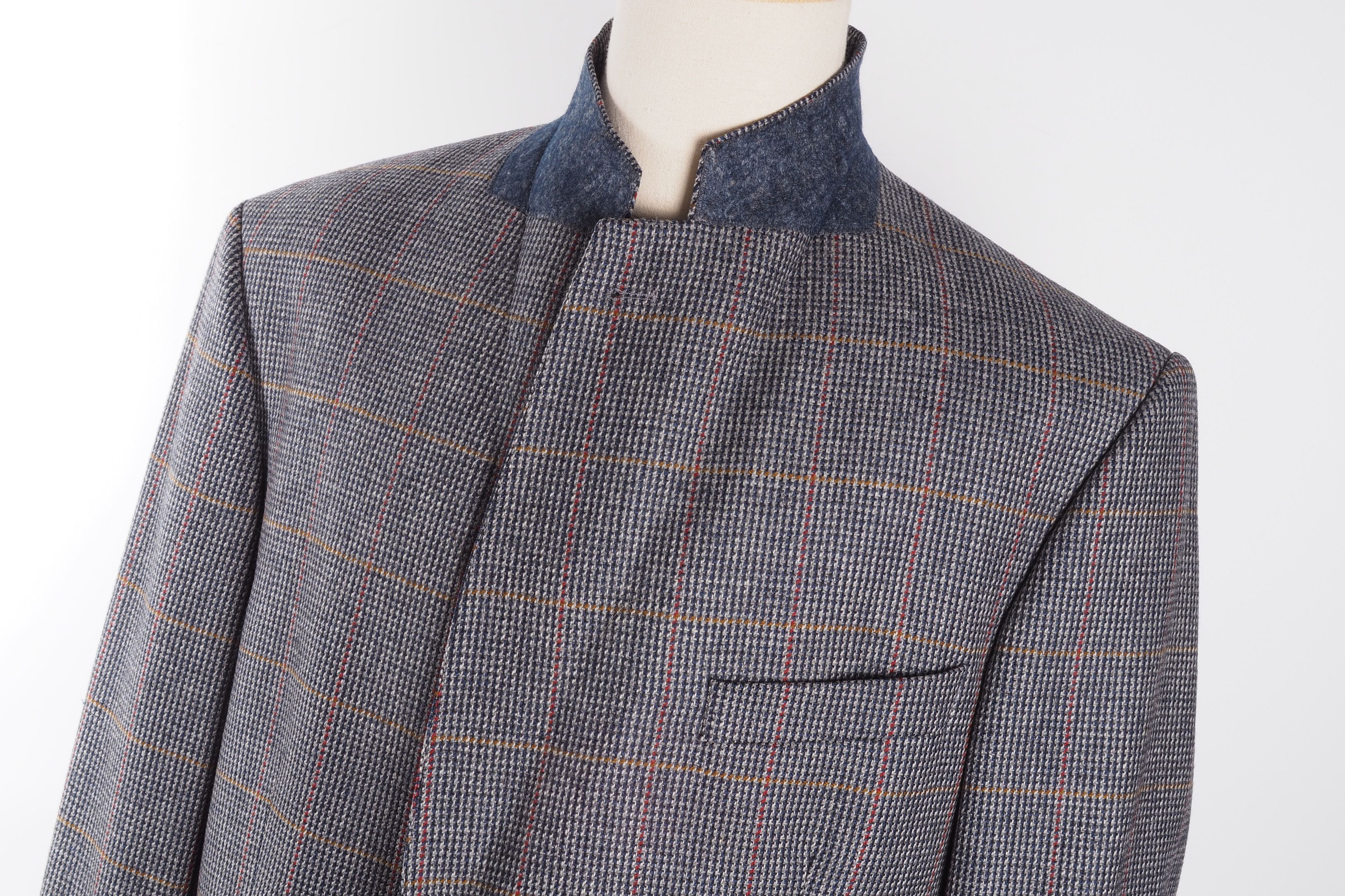 Burberry × Burberry Prorsum × Vintage Burberry Vintage Gray Plaids Blazer Sport Coat Jacket 58 48 Size 48R - 5 Thumbnail