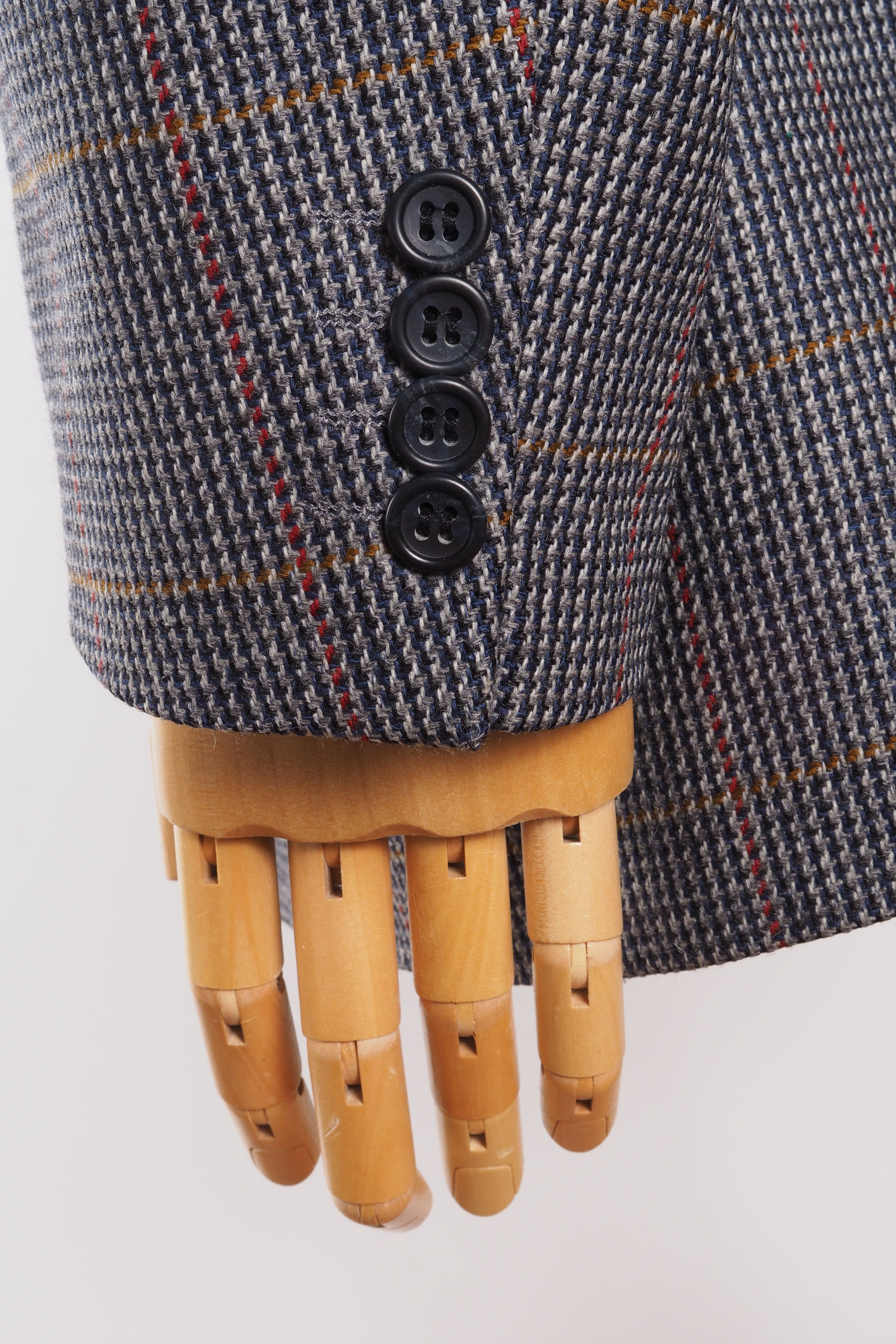 Burberry × Burberry Prorsum × Vintage Burberry Vintage Gray Plaids Blazer Sport Coat Jacket 58 48 Size 48R - 4 Thumbnail