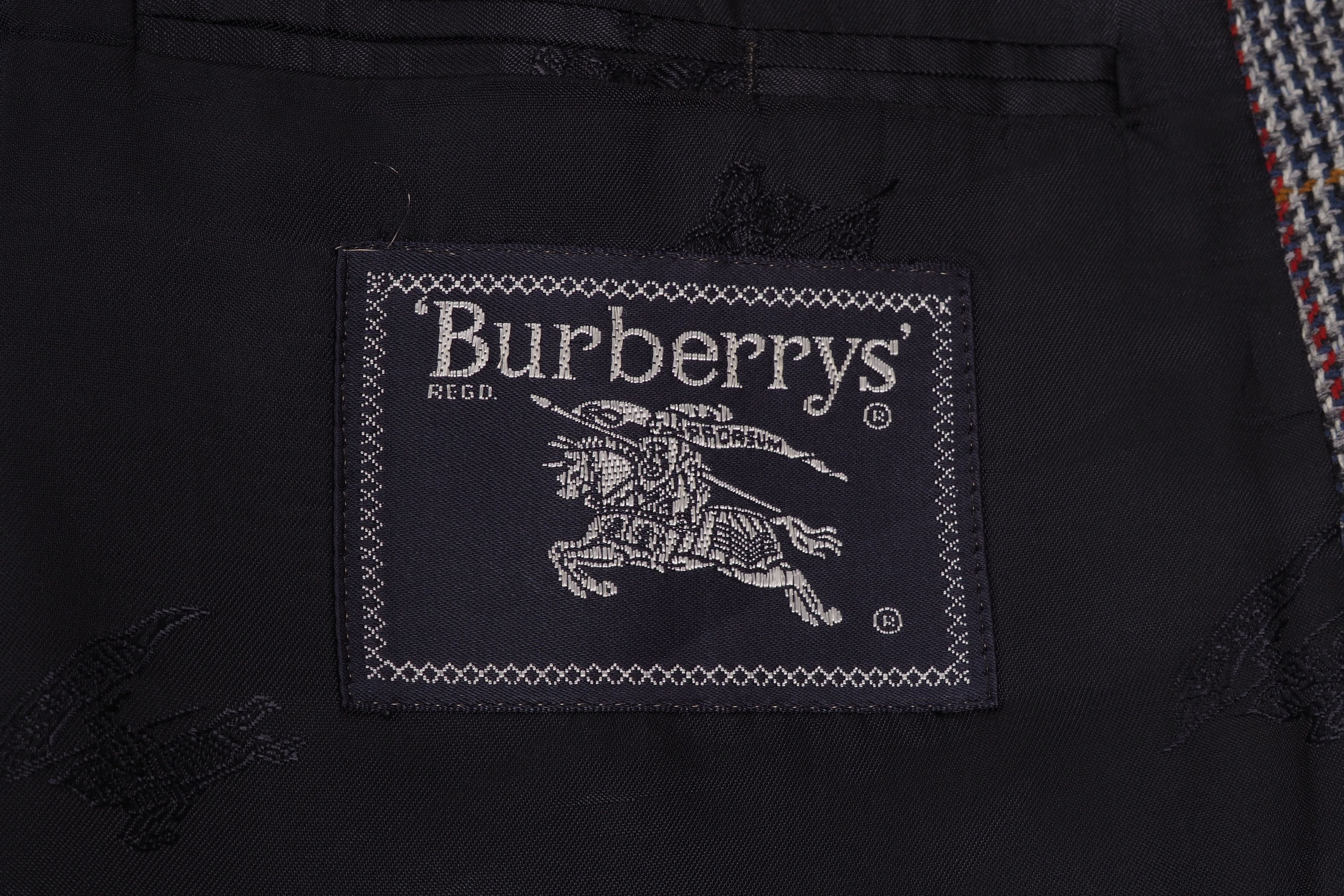 Burberry × Burberry Prorsum × Vintage Burberry Vintage Gray Plaids Blazer Sport Coat Jacket 58 48 Size 48R - 6 Thumbnail