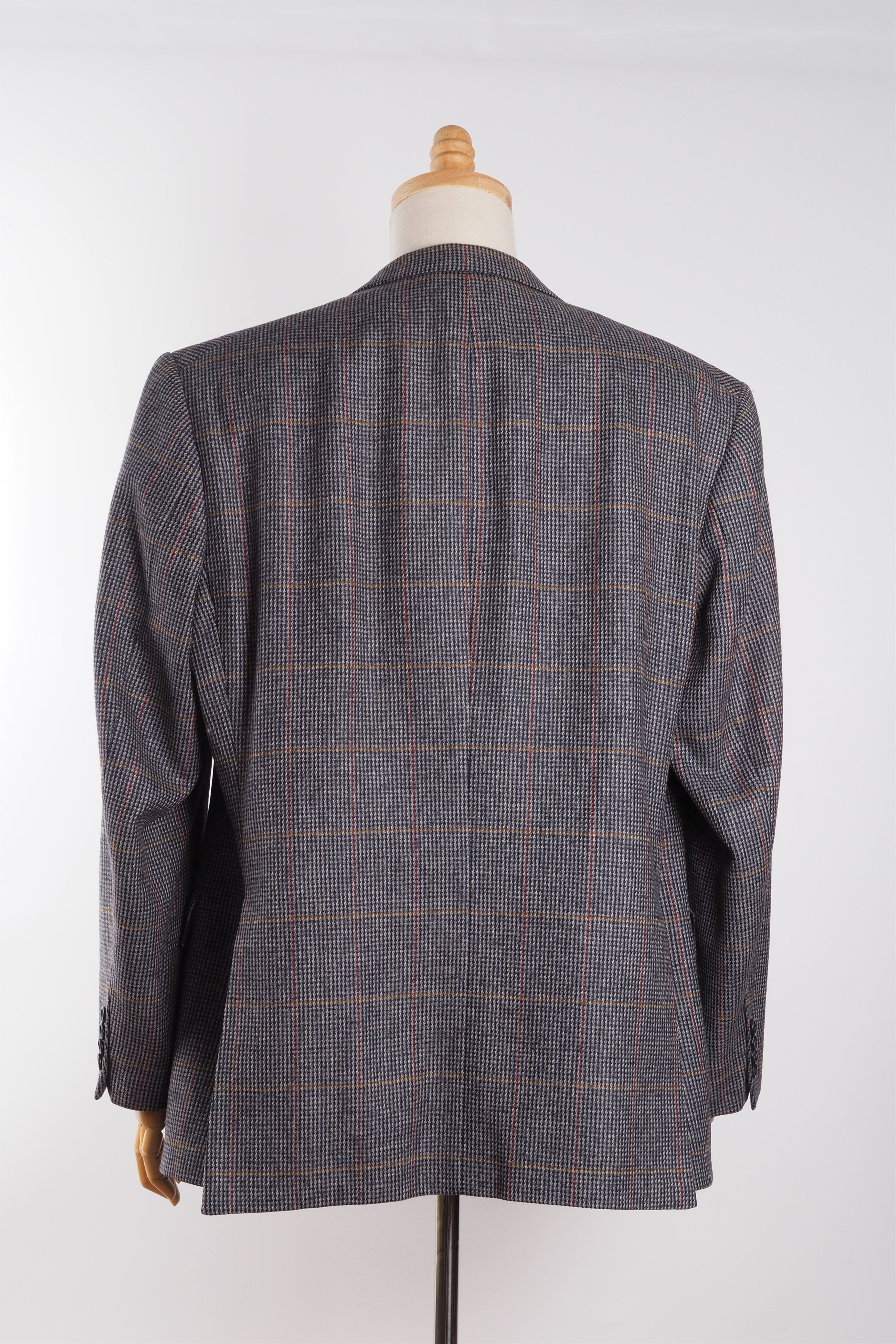Burberry × Burberry Prorsum × Vintage Burberry Vintage Gray Plaids Blazer Sport Coat Jacket 58 48 Size 48R - 3 Thumbnail
