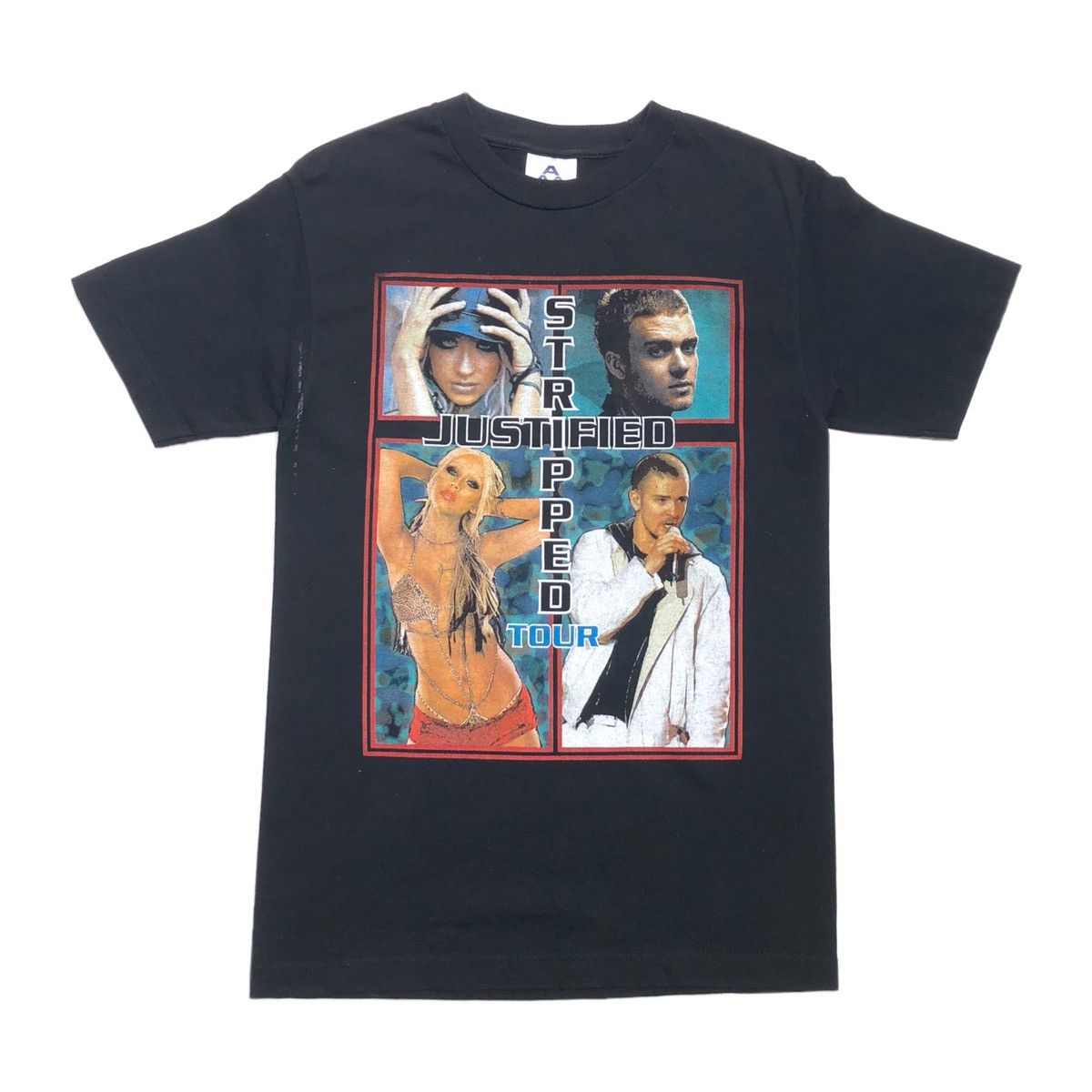 Band Tees × Vintage 2003 Justified & Stripped Tour Merch Tee Grailed