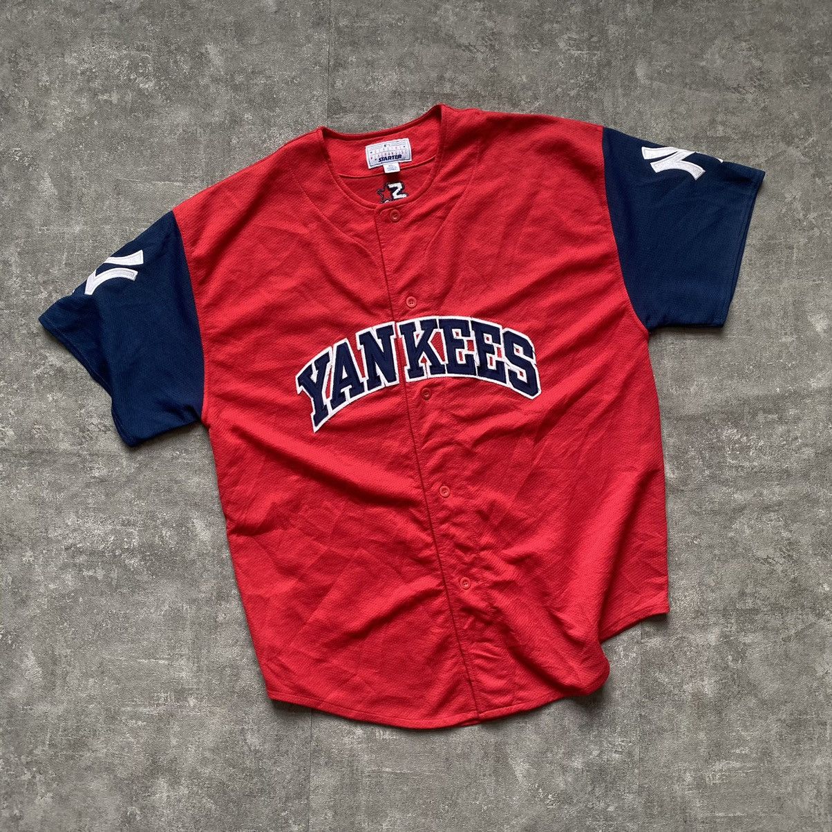 Vintage Starter New York Yankees Baseball Jersey (Size XL) — Roots
