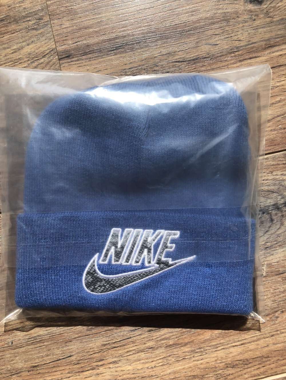 Supreme x Nike Snakeskin Beanie Blue