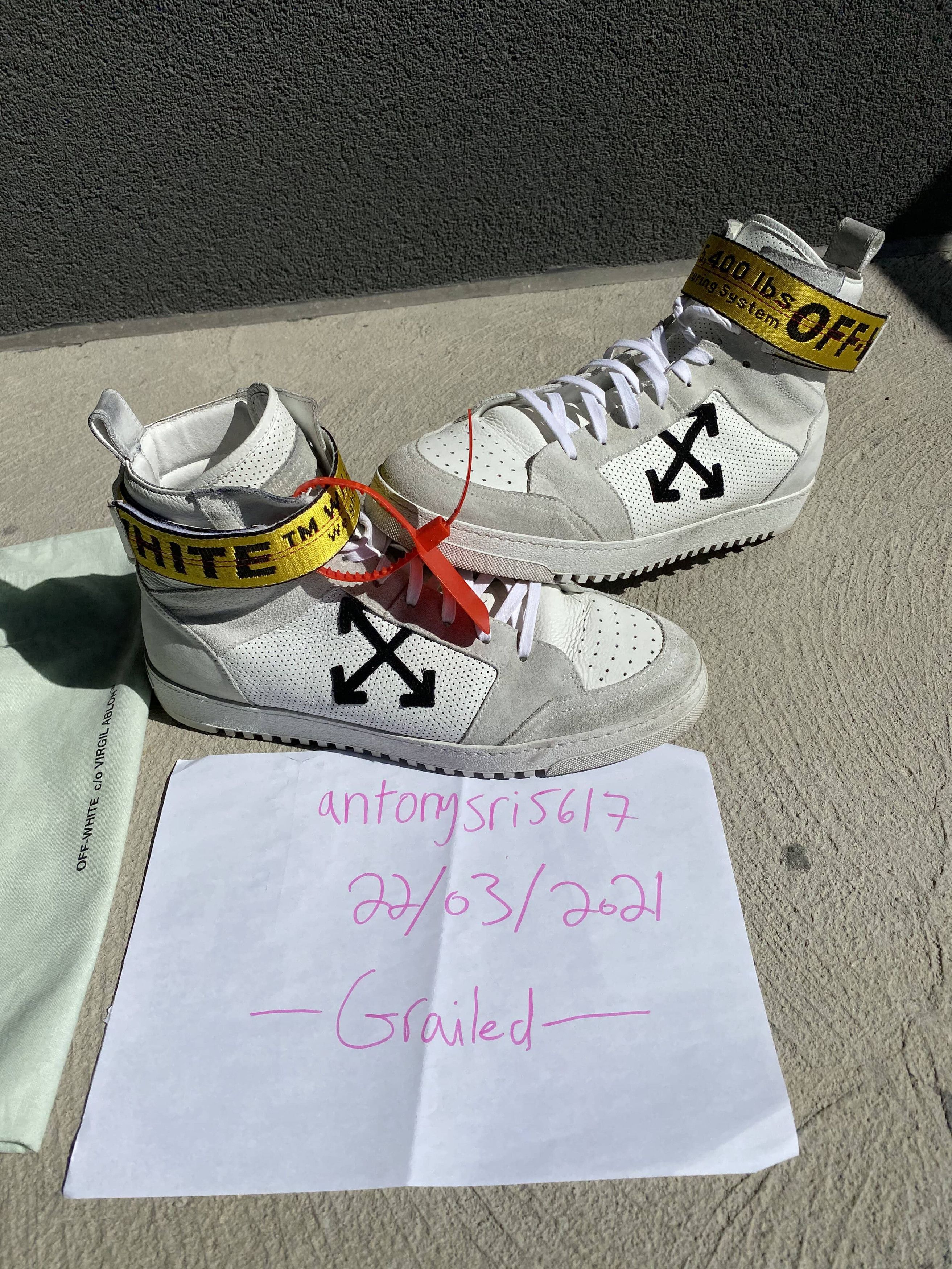 Off-White c/o Virgil Abloh Industrial Tape High Top Sneakers in White for  Men