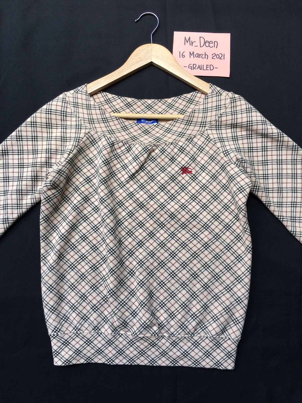 Burberry Vintage Burberry Checkered 3/4 Sleeves Shirt Size S / US 4 / IT 40 - 3 Thumbnail