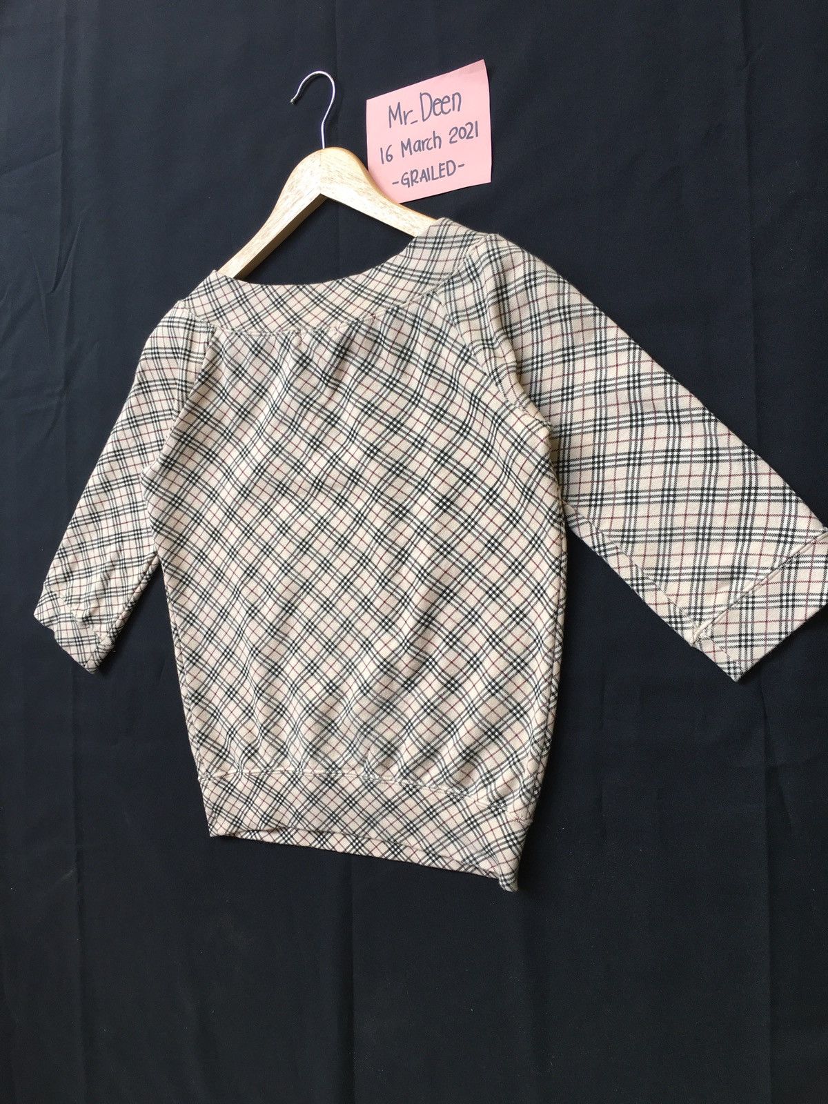 Burberry Vintage Burberry Checkered 3/4 Sleeves Shirt Size S / US 4 / IT 40 - 10 Thumbnail