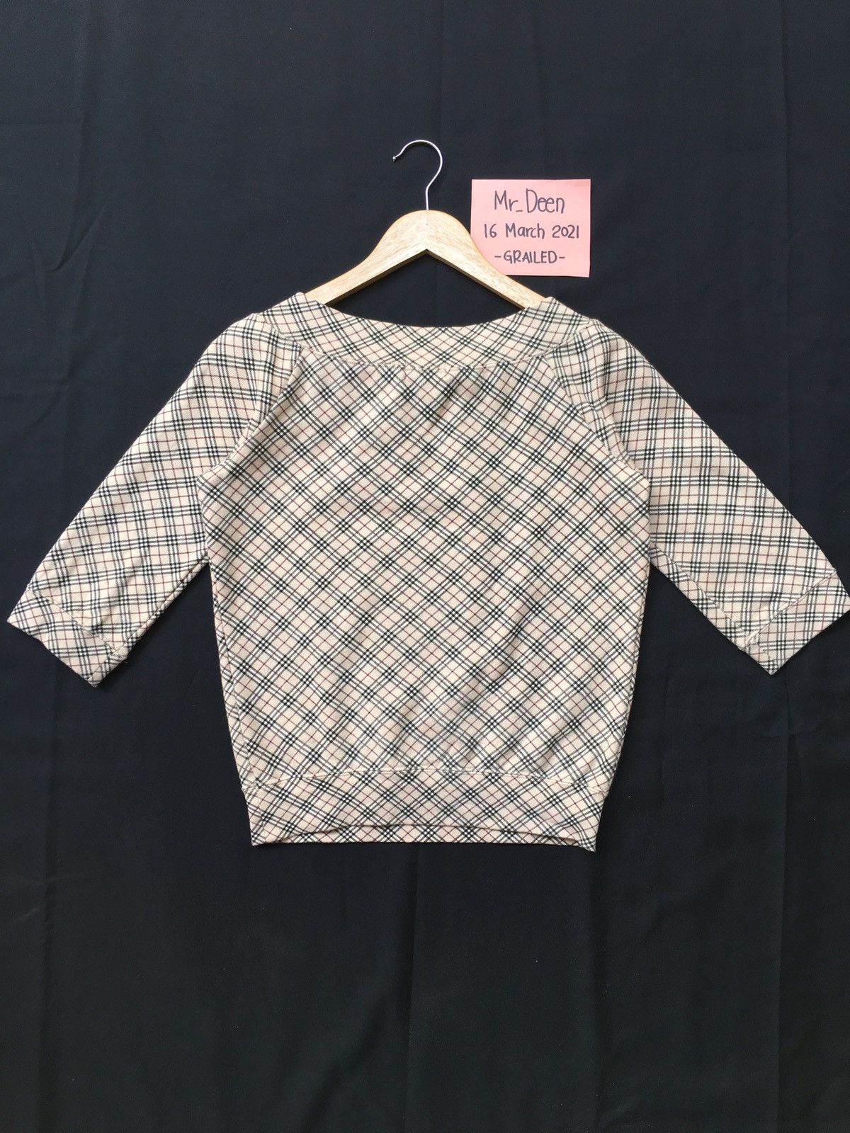 Burberry Vintage Burberry Checkered 3/4 Sleeves Shirt Size S / US 4 / IT 40 - 8 Thumbnail
