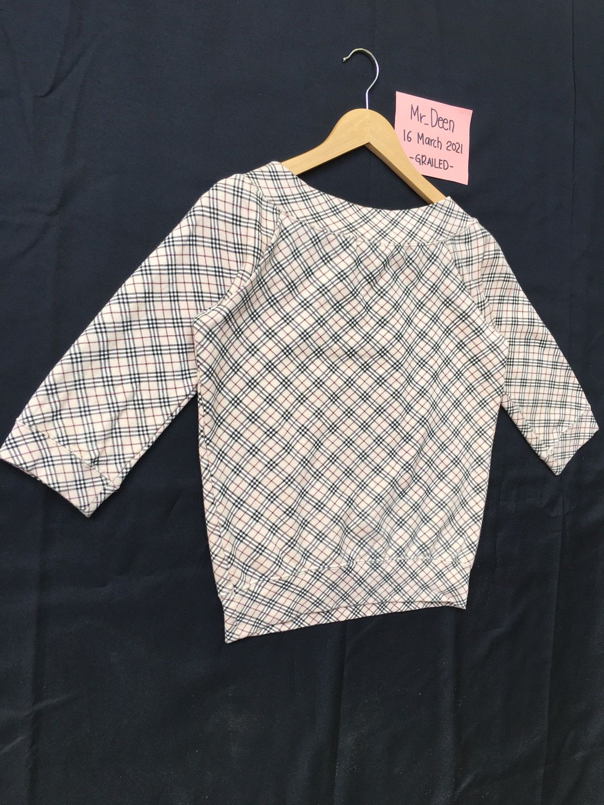 Burberry Vintage Burberry Checkered 3/4 Sleeves Shirt Size S / US 4 / IT 40 - 9 Thumbnail