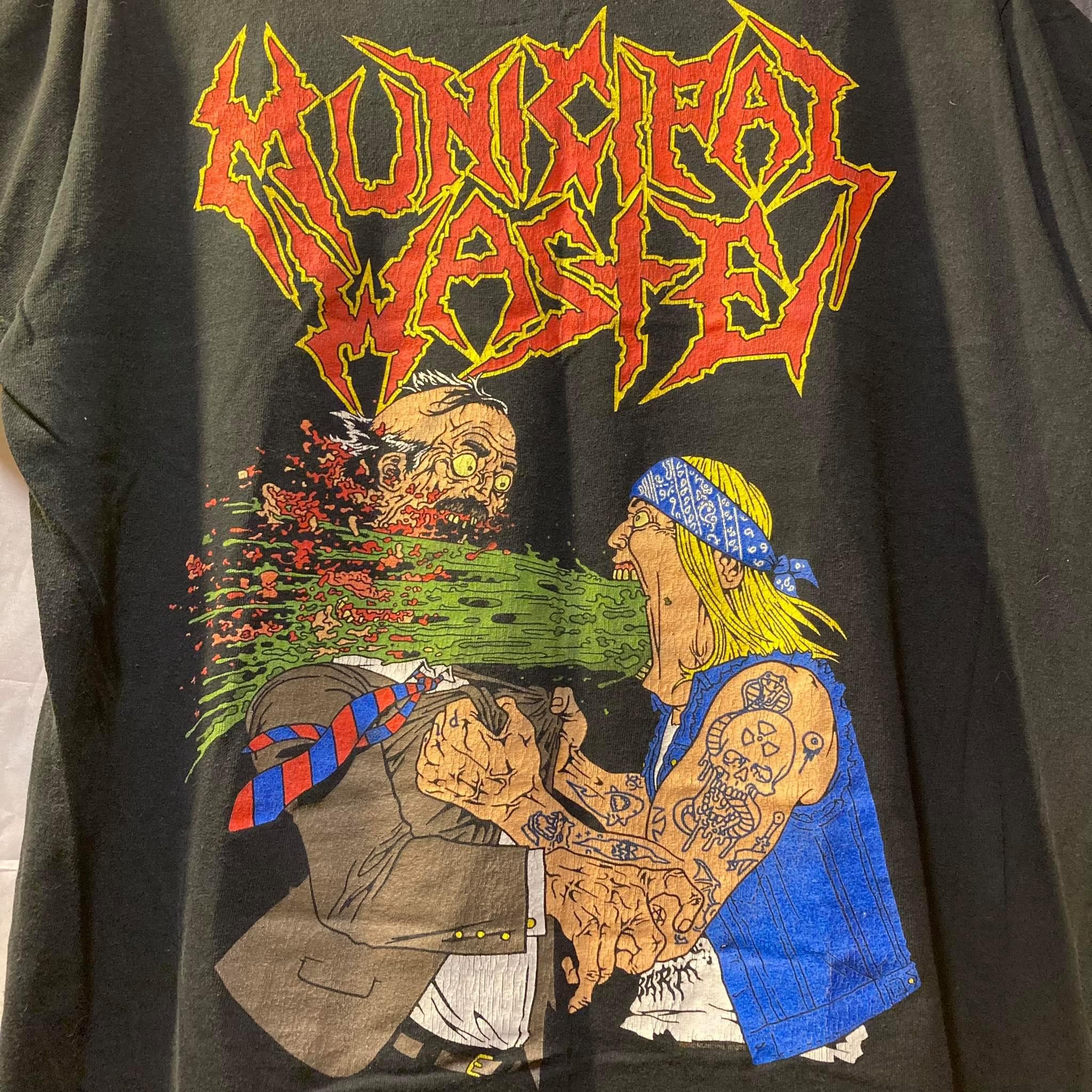 Band Tees × Vintage Vintage Municiple Waste Crossover Trash Metal 00s Band Tee Size US XL / EU 56 / 4 - 3 Thumbnail