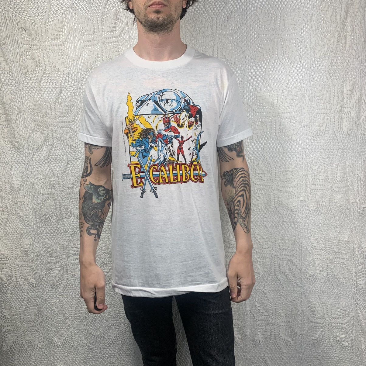 Vintage top 1989 marvel Excalibur shirt