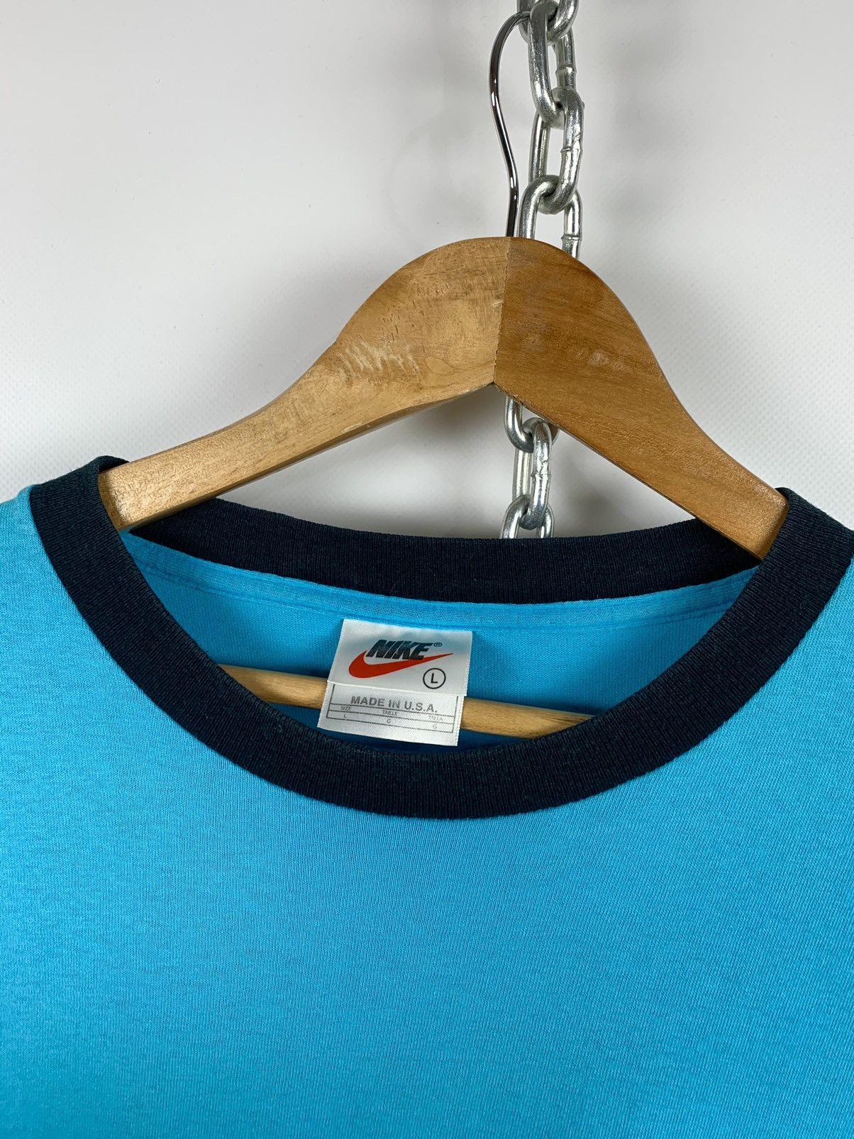 Nike 90s Vintage Nike Tennis Court Andre Agassi Blue T-Shirt Size US XL / EU 56 / 4 - 8 Thumbnail