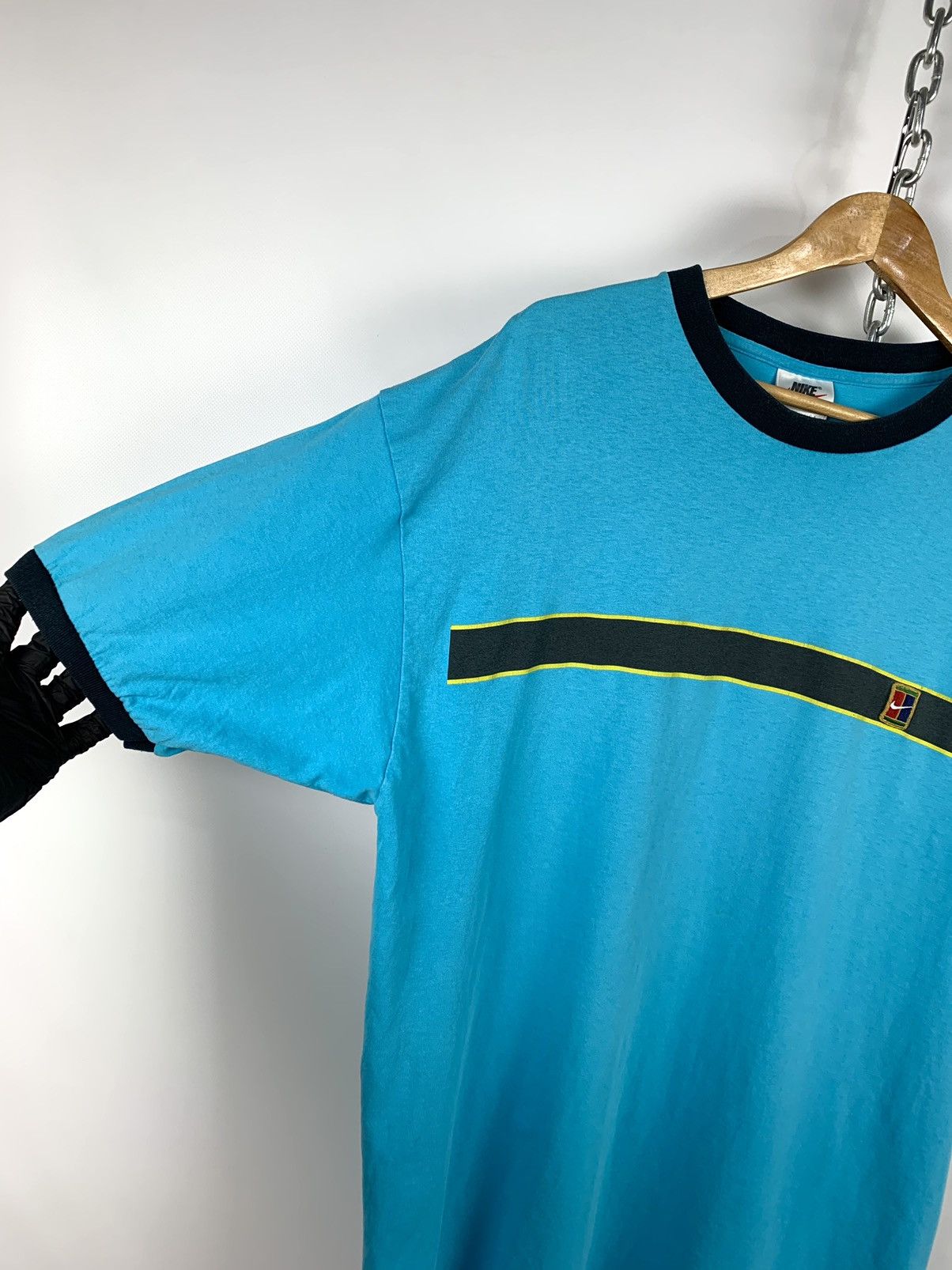 Nike 90s Vintage Nike Tennis Court Andre Agassi Blue T-Shirt Size US XL / EU 56 / 4 - 6 Thumbnail