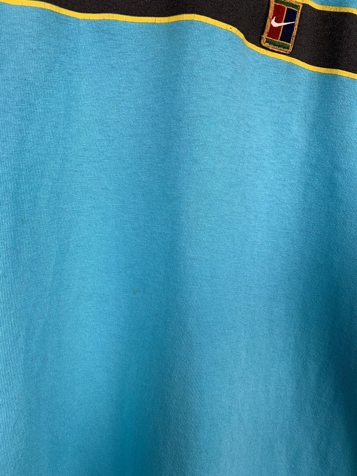 Nike 90s Vintage Nike Tennis Court Andre Agassi Blue T-Shirt Size US XL / EU 56 / 4 - 10 Thumbnail