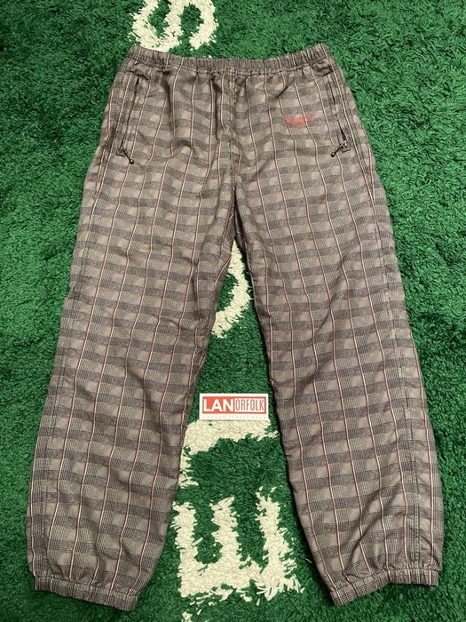 Supreme Supreme Tan Glen Plaid Track Pants | Grailed