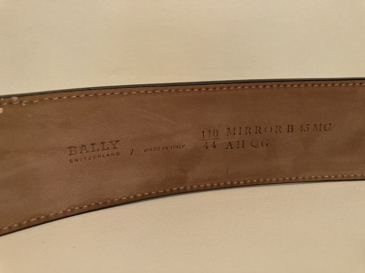 Bally Bally Mens Adjustable Mirror B Belt Size 42 - 6 Thumbnail
