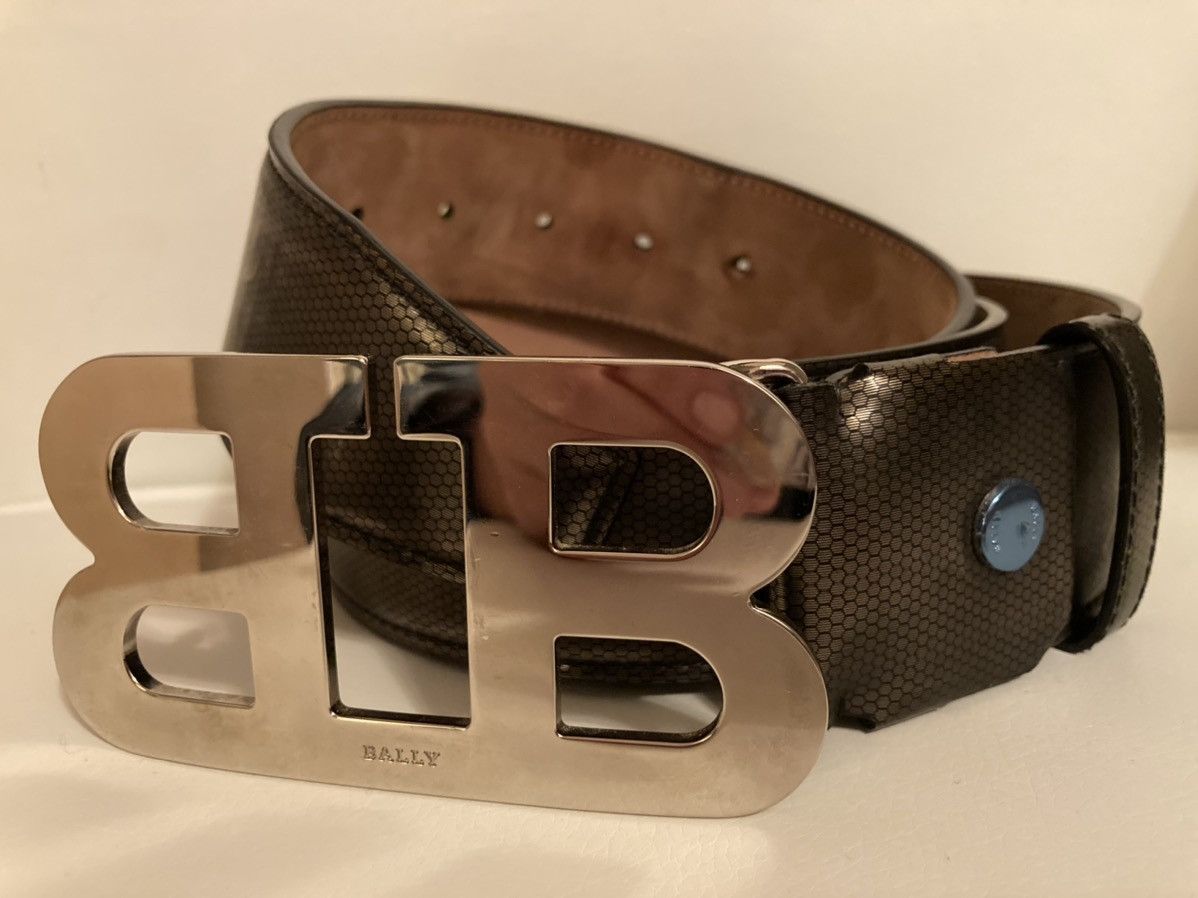 Bally Bally Mens Adjustable Mirror B Belt Size 42 - 1 Thumbnail