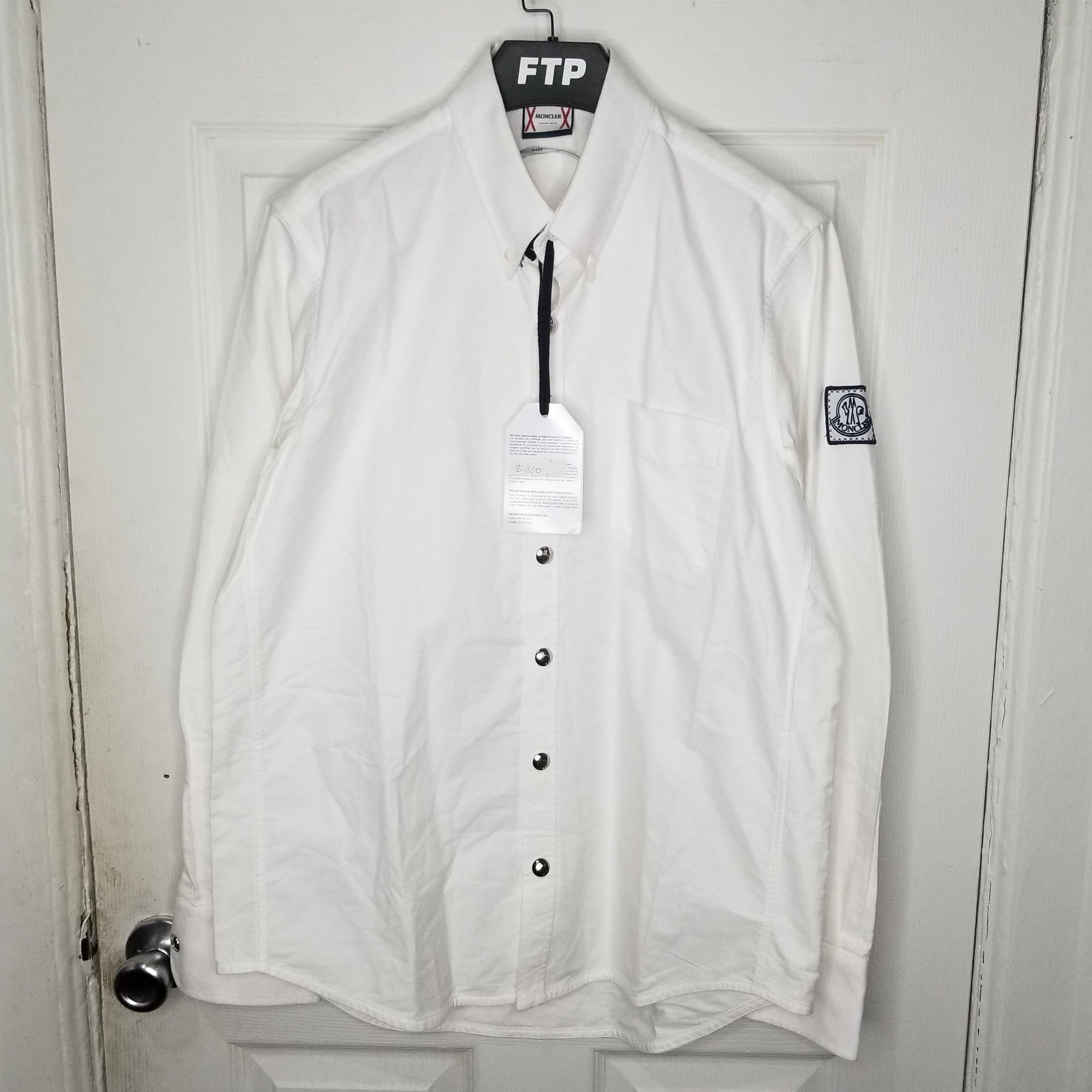 【美品】MONCLER GAMME BLEU　チェックシャツ　トムブラウン【４】 美品】MONCLER GAMME BLEU チェックシャツ トムブラウン【4】