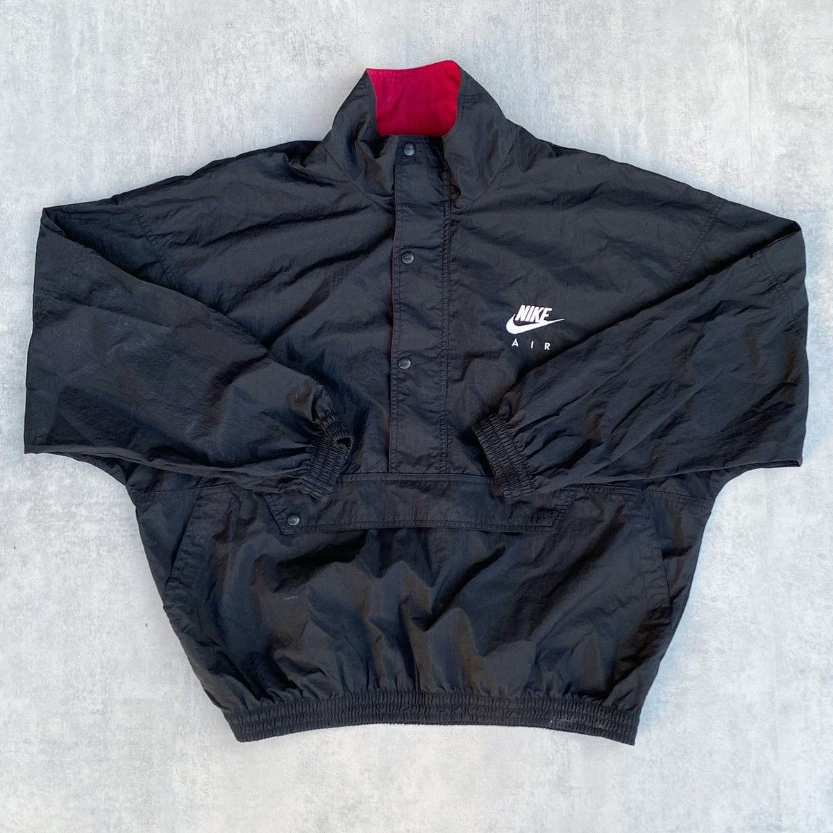 Nike × Vintage Vintage 90s Nike Pullover Windbreaker Jacket Kangaroo Pouch Size US L / EU 52-54 / 3 - 1 Thumbnail