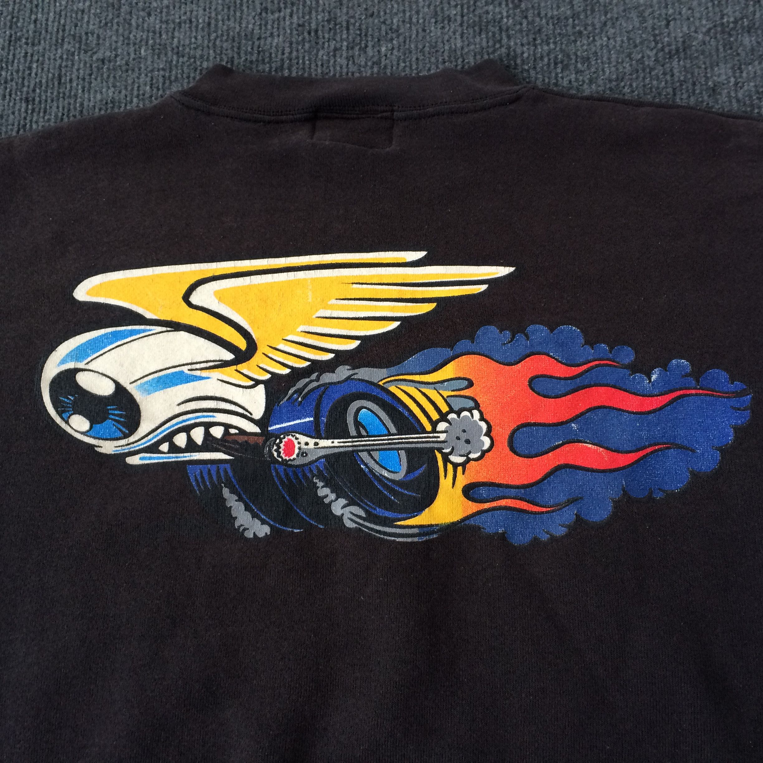 Vintage × Von Dutch Vtg Von Dutch Eye 90s Crewneck Skateboard Sweater Size US L / EU 52-54 / 3 - 5 Thumbnail