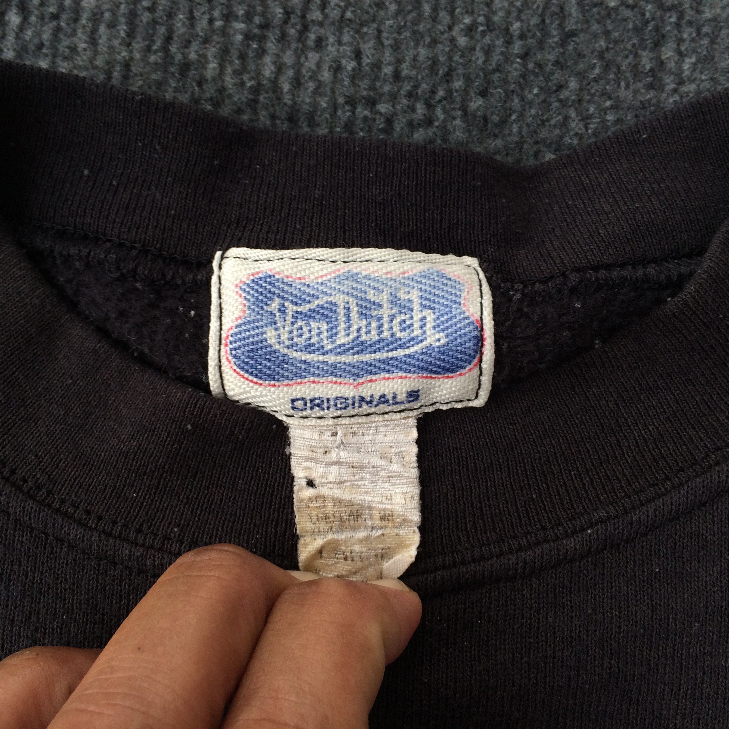 Vintage × Von Dutch Vtg Von Dutch Eye 90s Crewneck Skateboard Sweater Size US L / EU 52-54 / 3 - 4 Thumbnail