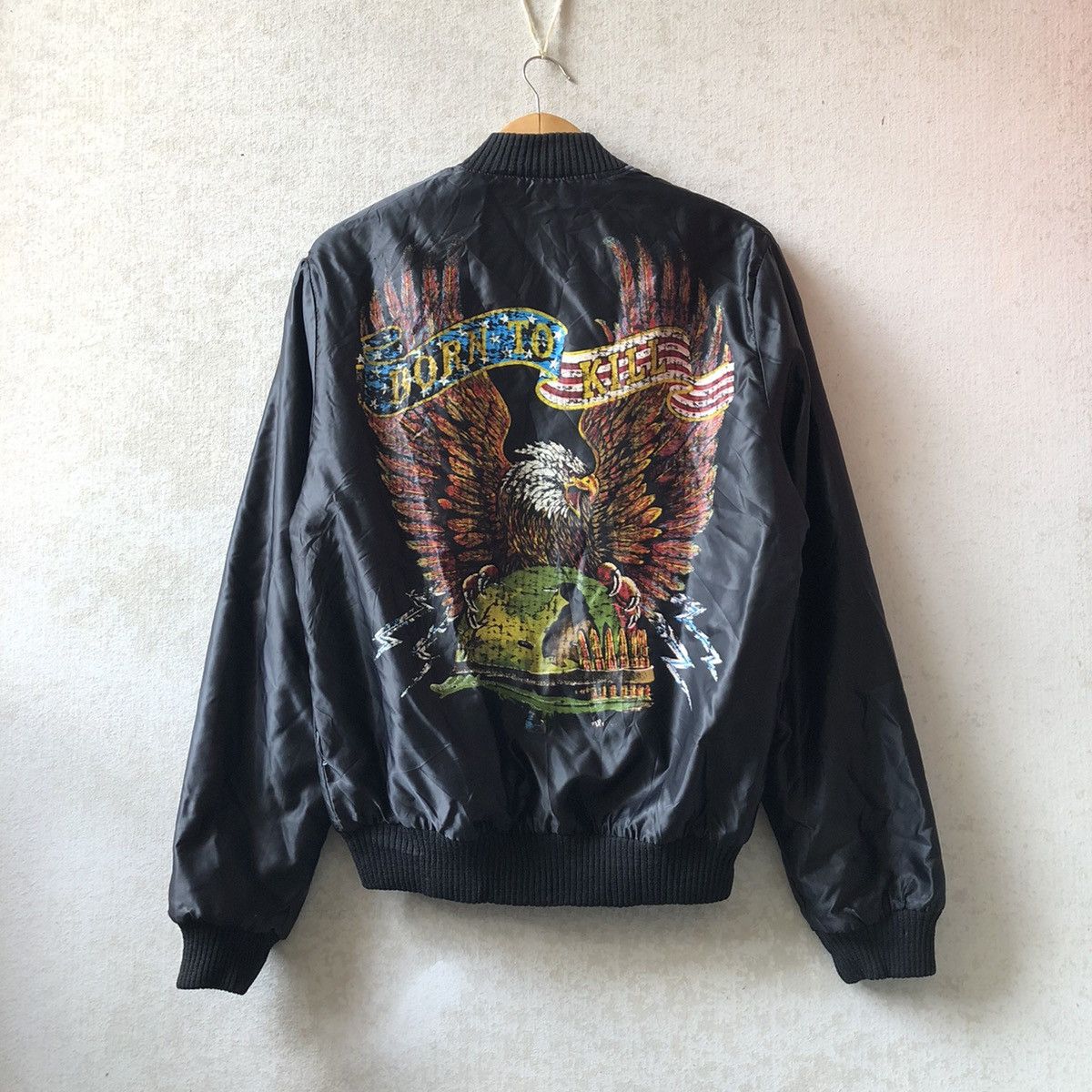 Vintage Vintage Born To Kill Bomber Jacket | Grailed