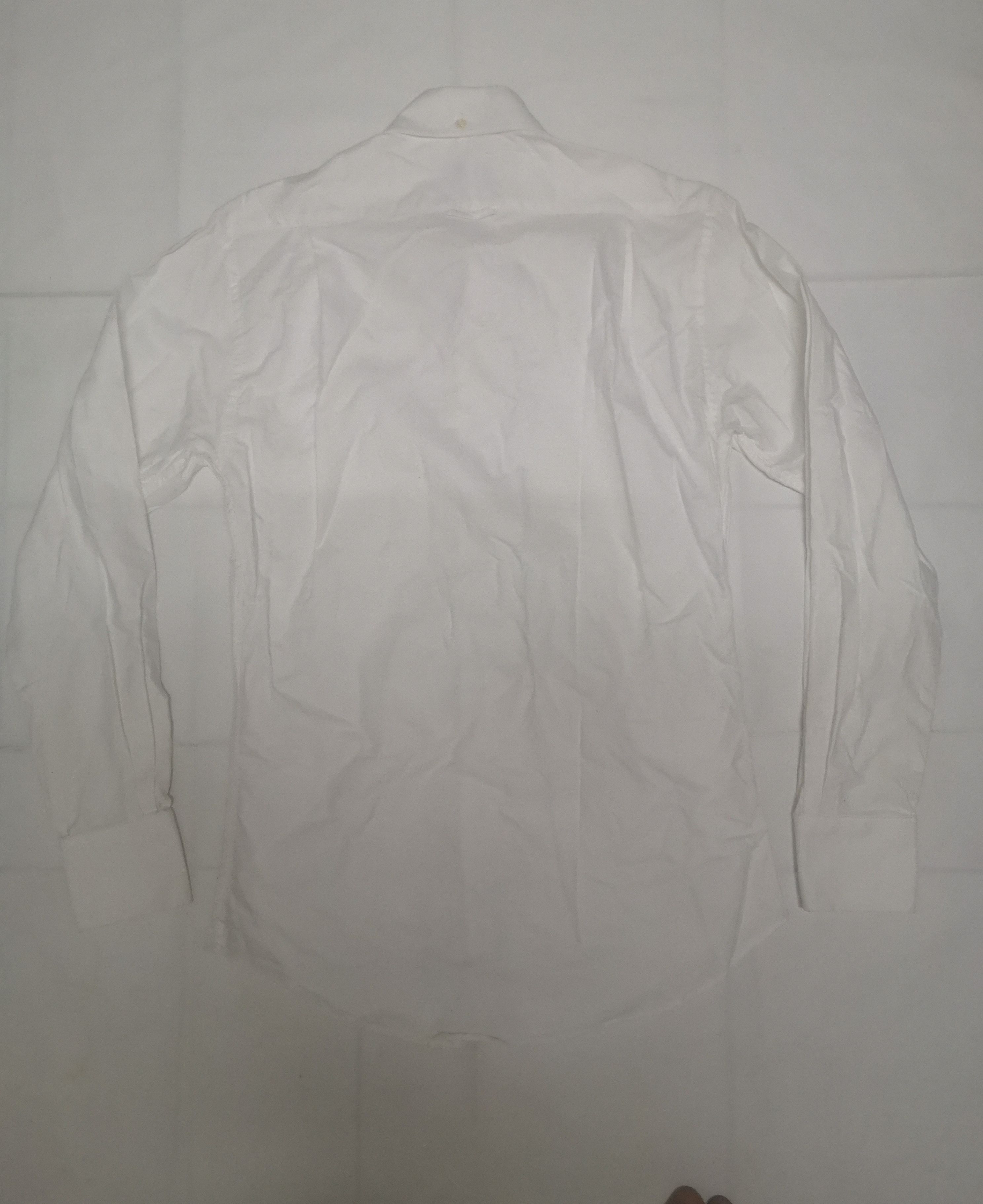 Thom Browne Thom Browne white grossgrain placket cotton Oxford shirt Size 34S - 2 Thumbnail