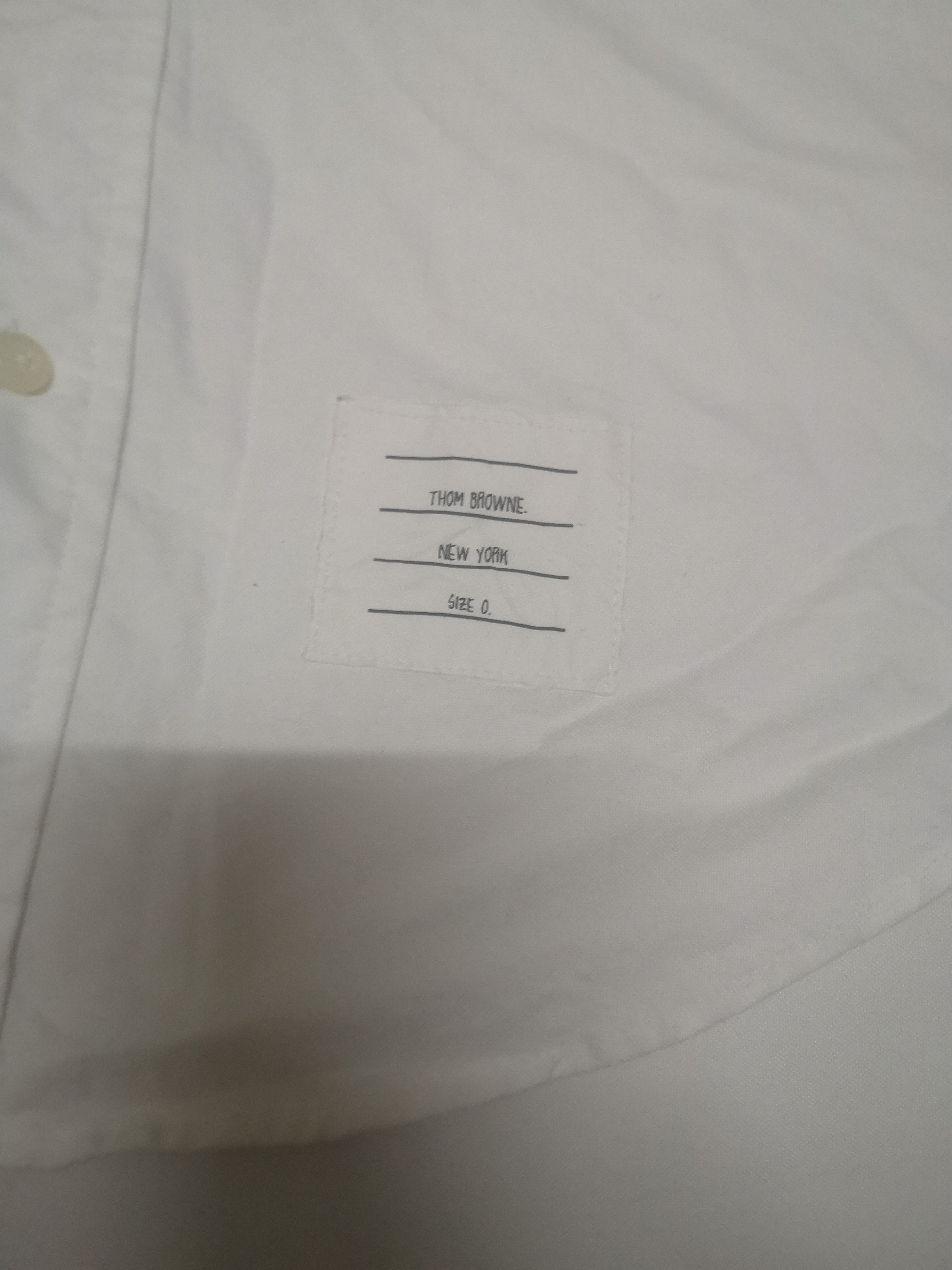 Thom Browne Thom Browne white grossgrain placket cotton Oxford shirt Size 34S - 4 Thumbnail