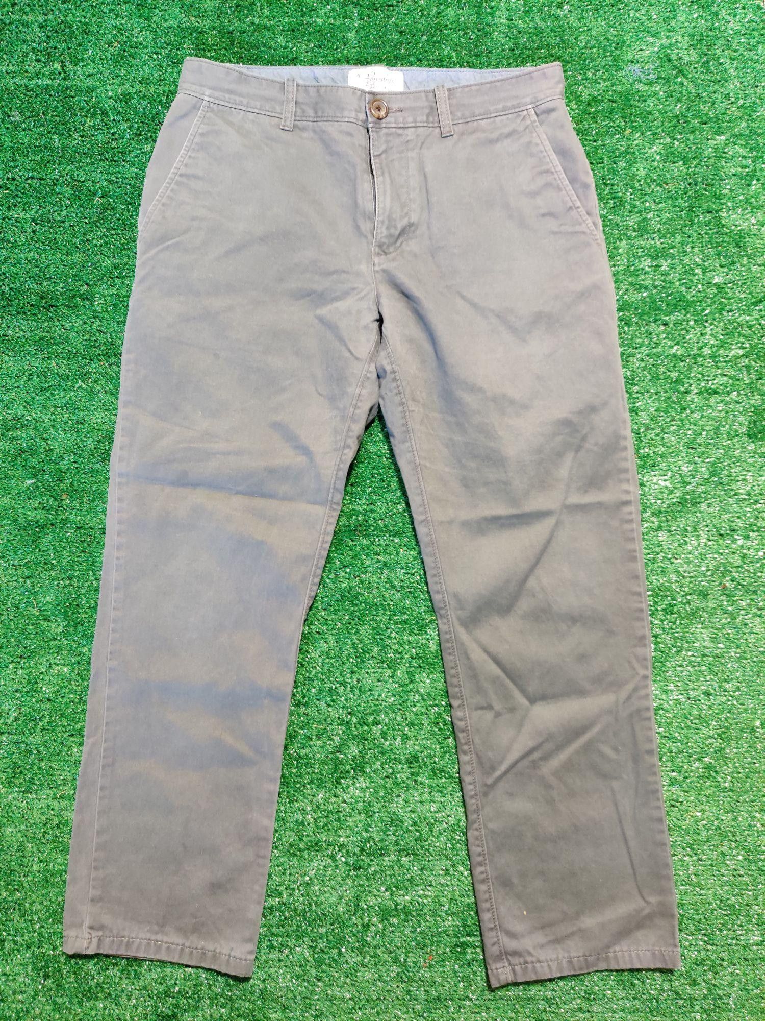 Pantalon Homme en velours côtelé casual coupe droite Bleu marine