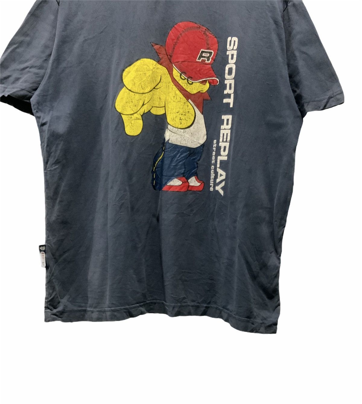 Vintage Sport Replay Street Cultare Big Logo Tee Size US L / EU 52-54 / 3 - 5 Thumbnail