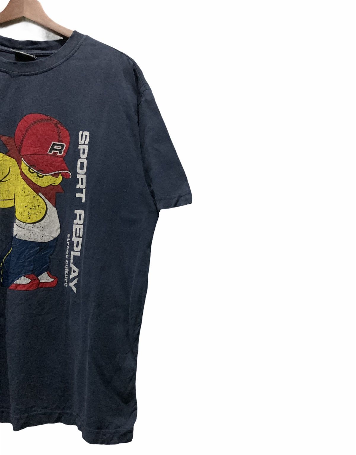 Vintage Sport Replay Street Cultare Big Logo Tee Size US L / EU 52-54 / 3 - 4 Thumbnail