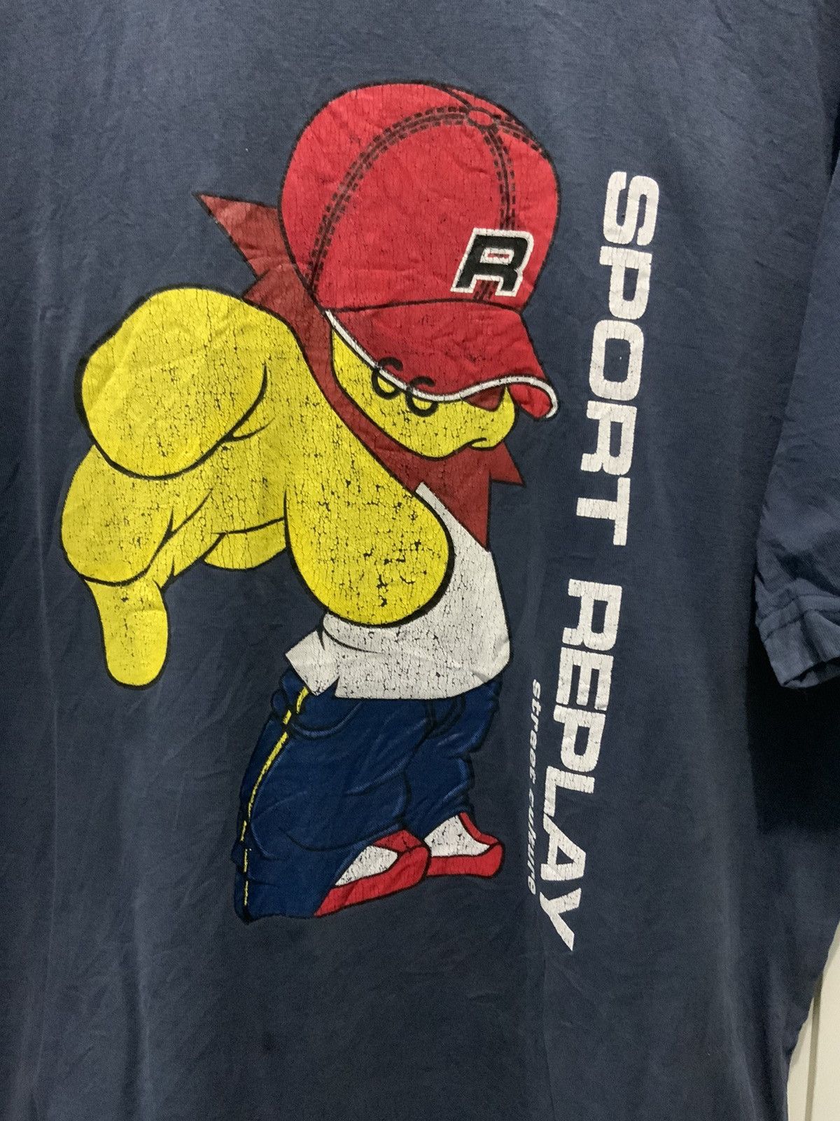 Vintage Sport Replay Street Cultare Big Logo Tee Size US L / EU 52-54 / 3 - 11 Thumbnail