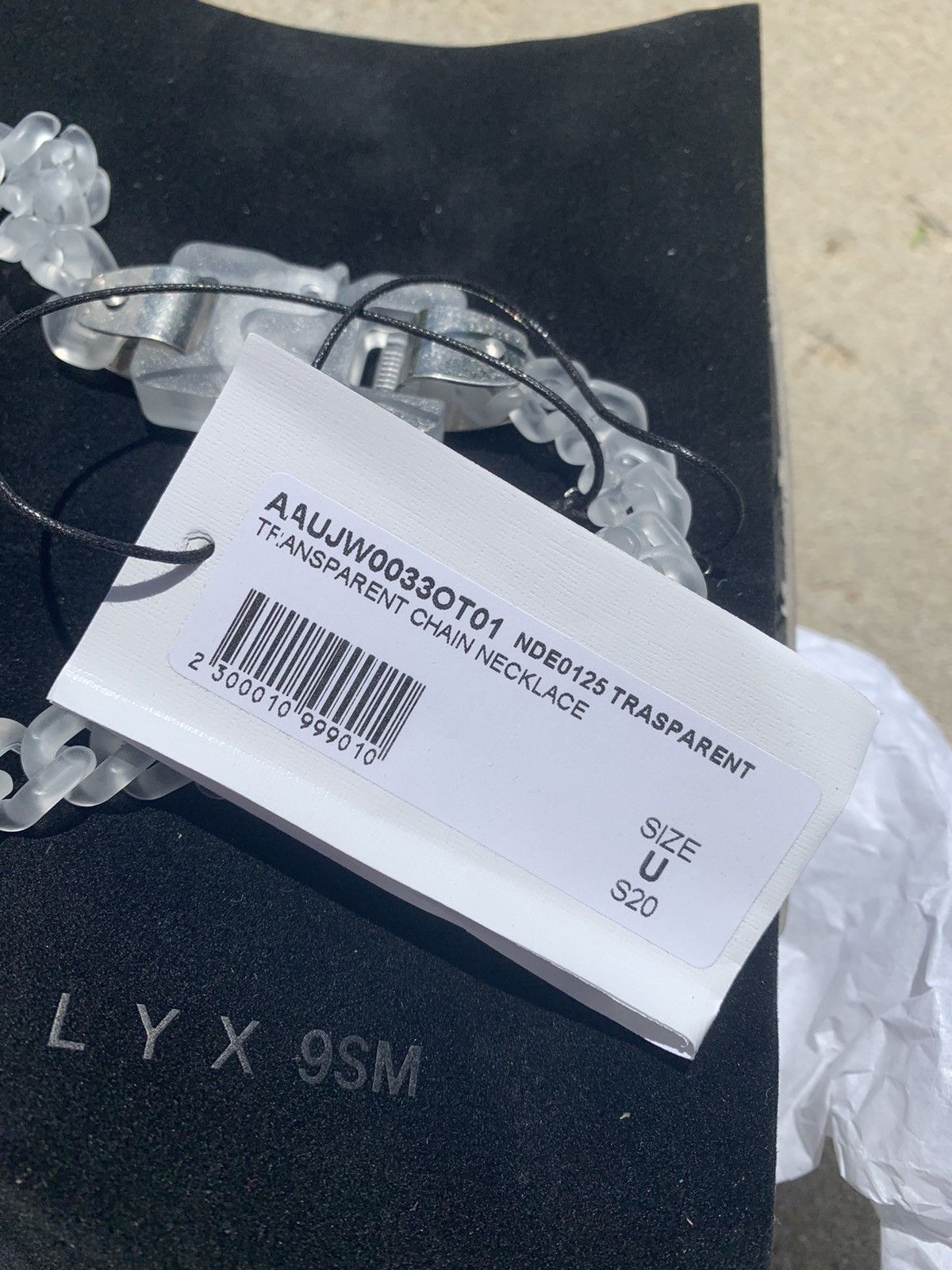 Alyx 1017 ALYX 9SM TRANSPARENT NECKLACE Size ONE SIZE - 5 Thumbnail
