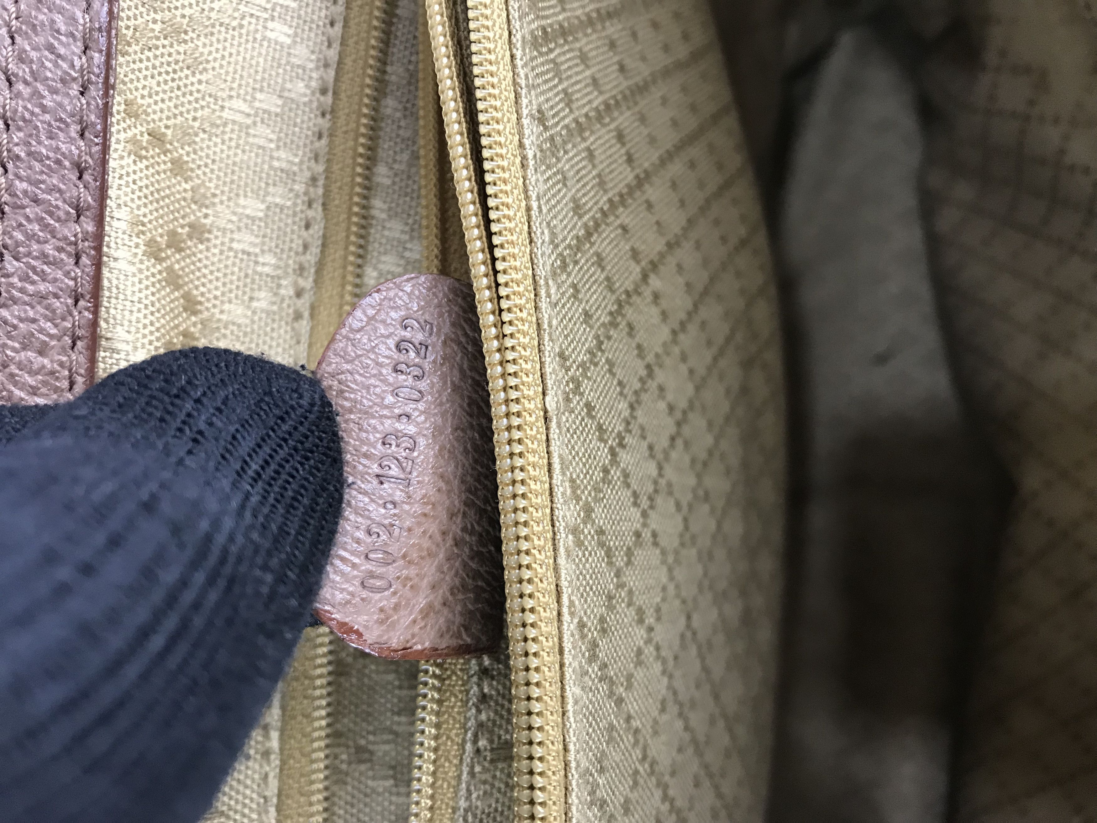 Gucci ❌Last Drop❌Vtg Gucci Bamboo suede Leather Two Way handbag Size ONE SIZE - 8 Thumbnail