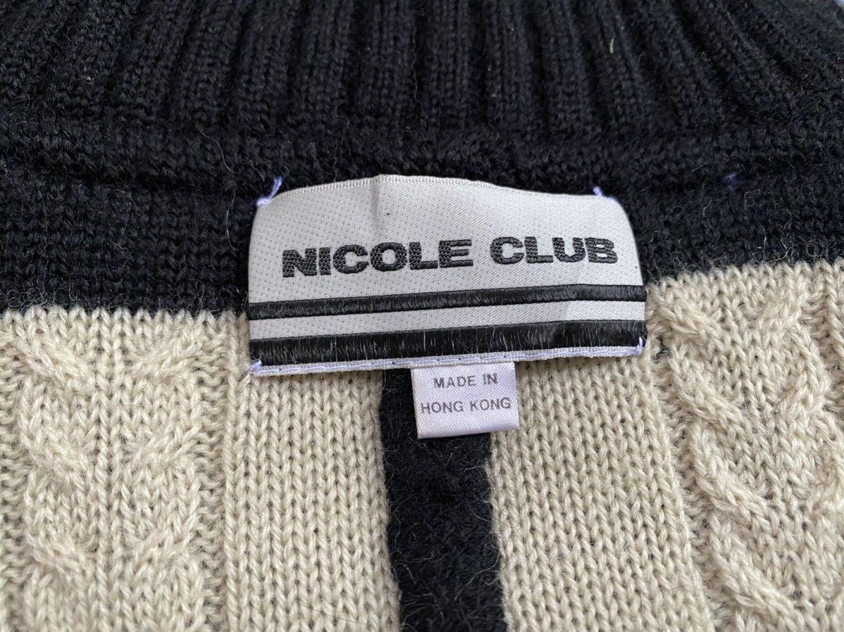 Japanese Brand NICOLE CLUB REVERSIBLE JACKET NYLON KNIT STRIPE Size US M / EU 48-50 / 2 - 6 Thumbnail