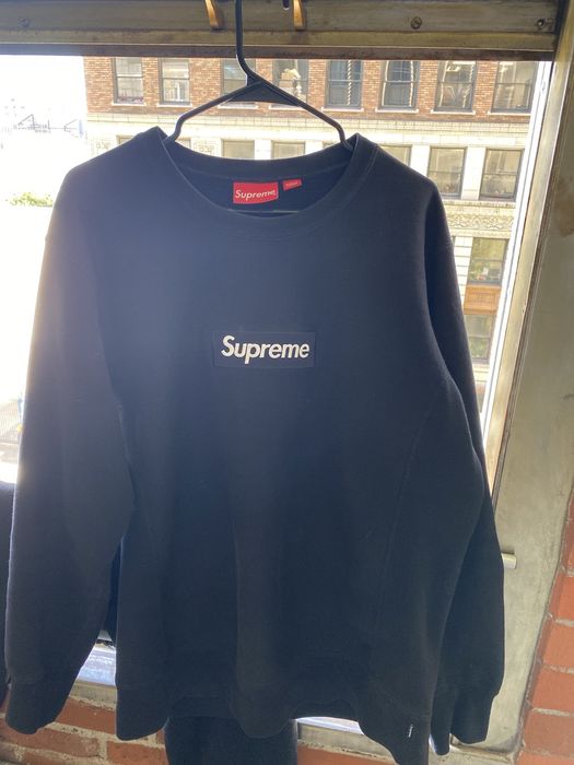 Supreme box logo sweatshirt on sale 2018