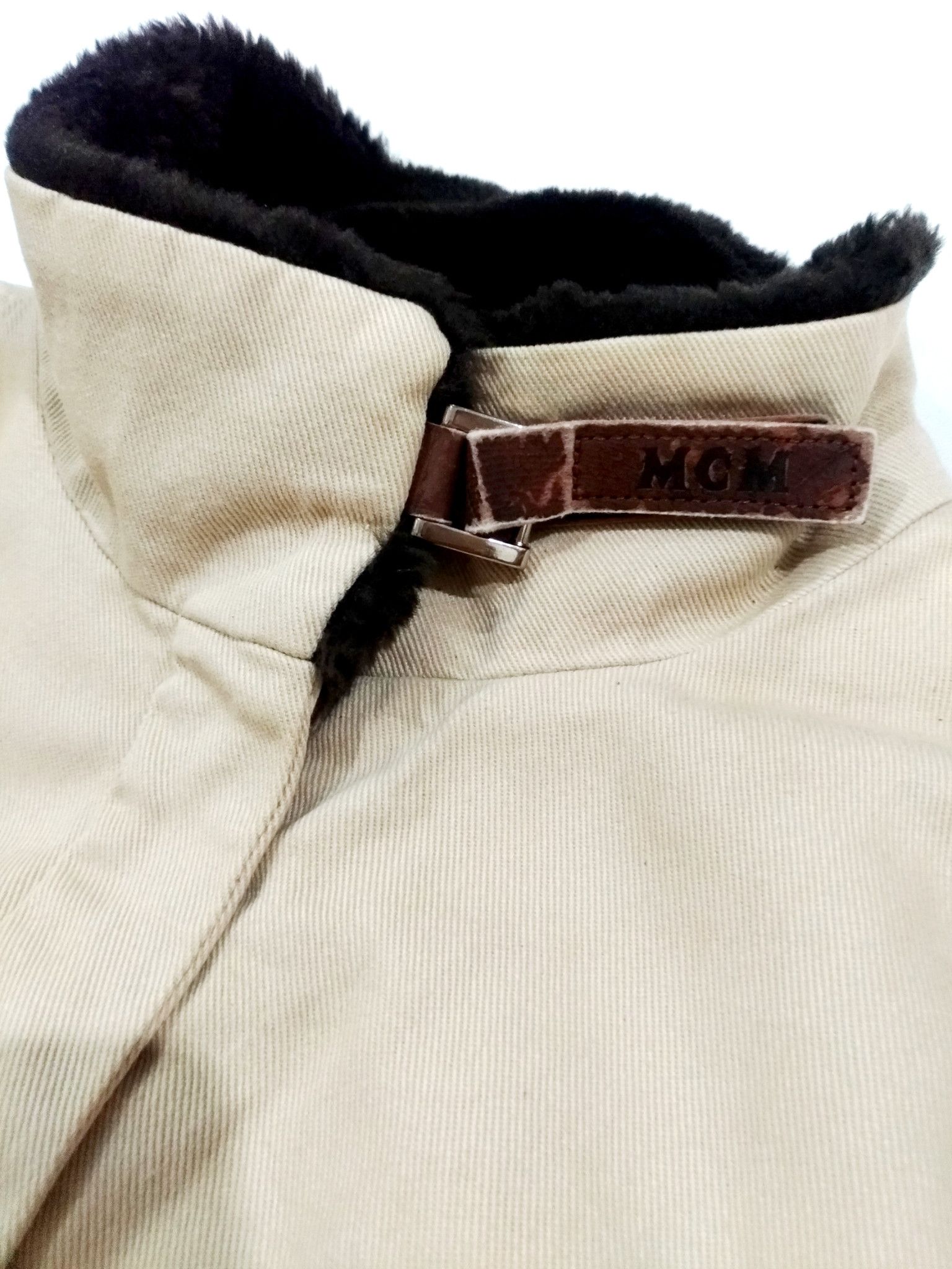 MCM RARE! MCM LEGERE UNISEX KHAKI SHEARLING JACKET Size US S / EU 44-46 / 1 - 5 Thumbnail