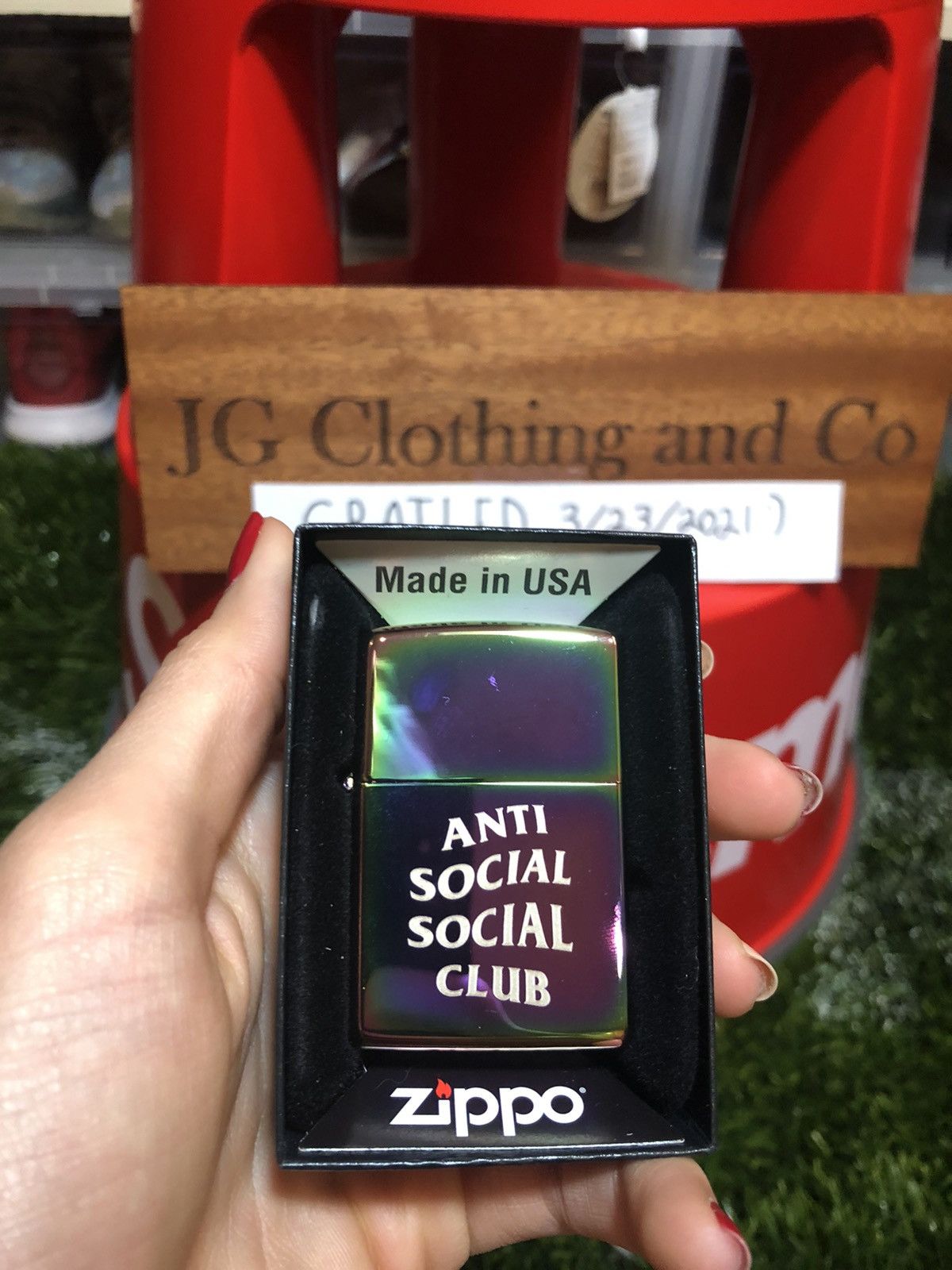 Anti Social Social Club Zippo Lighter | Grailed