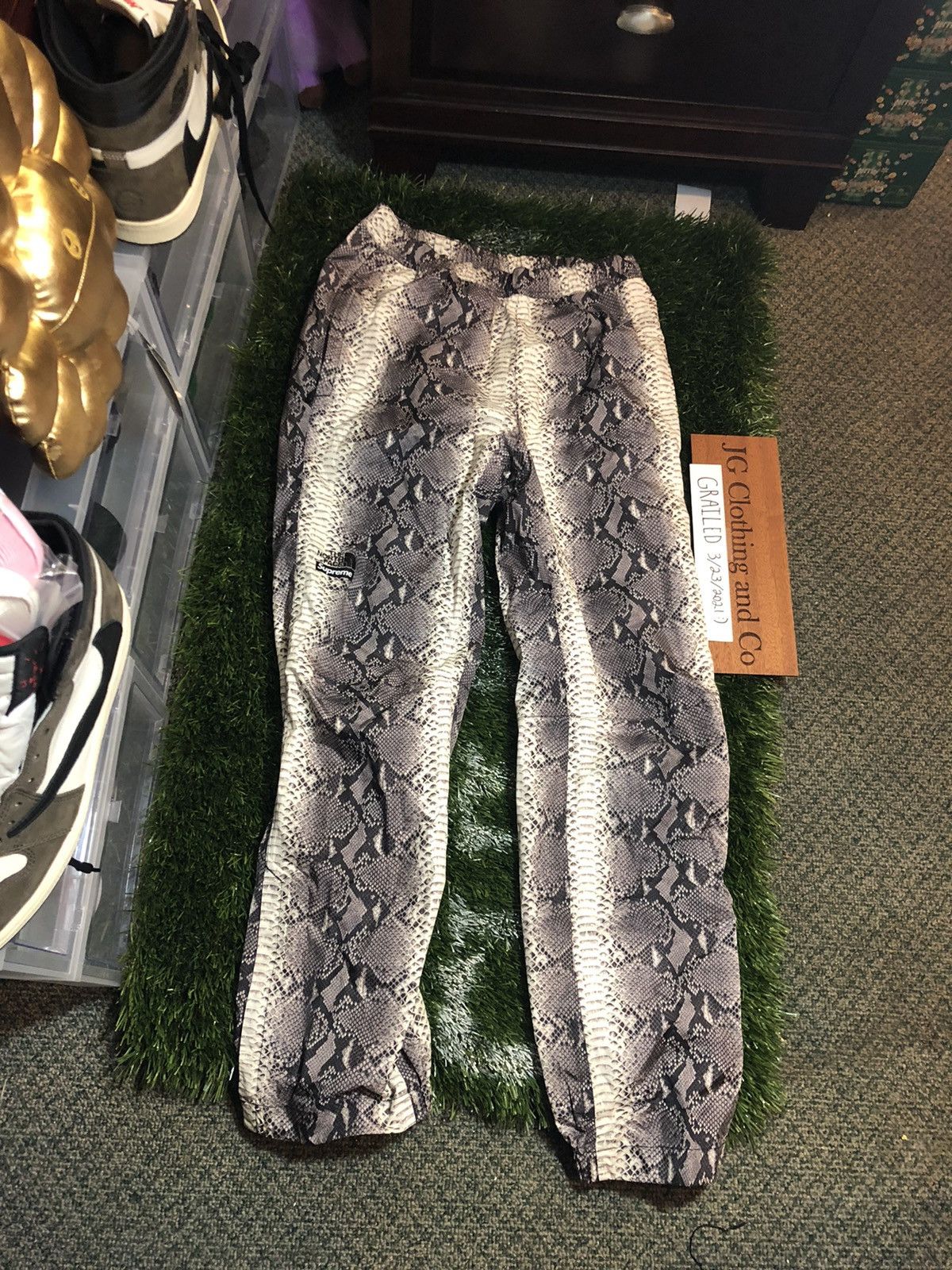 Supreme north sale face snakeskin pants