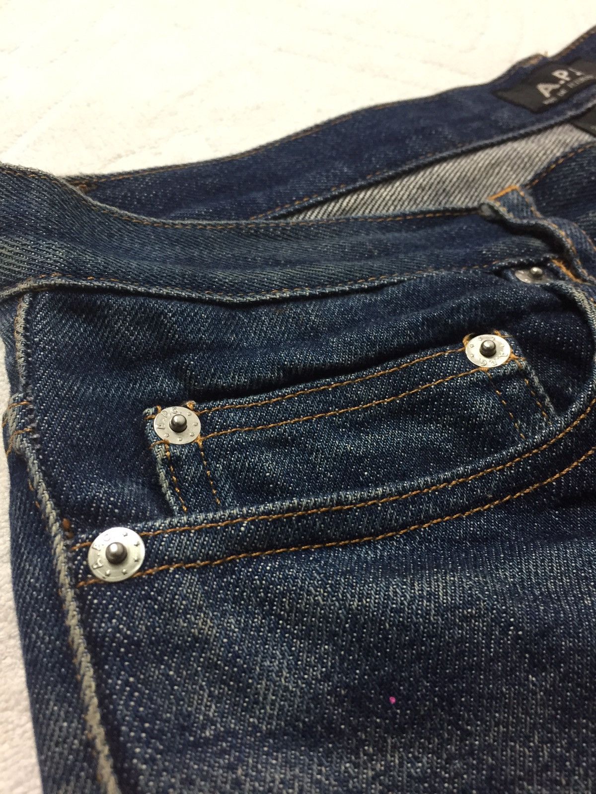 A.P.C. Custom Made A.P.C Colourful Paint Splatter Denim Jean Size US 30 / EU 46 - 9 Thumbnail
