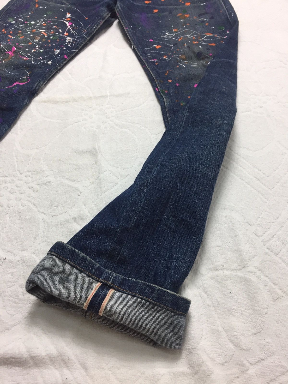 A.P.C. Custom Made A.P.C Colourful Paint Splatter Denim Jean Size US 30 / EU 46 - 3 Thumbnail