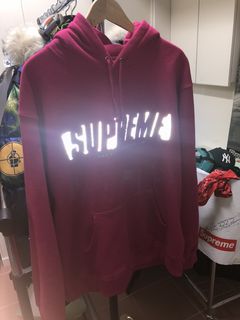 Supreme Reflective Cutout Hoodie Grailed