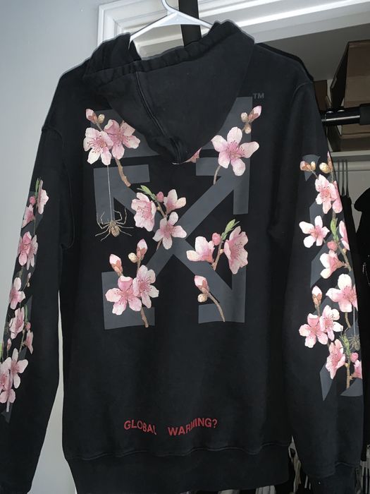 Off white global online warming hoodie