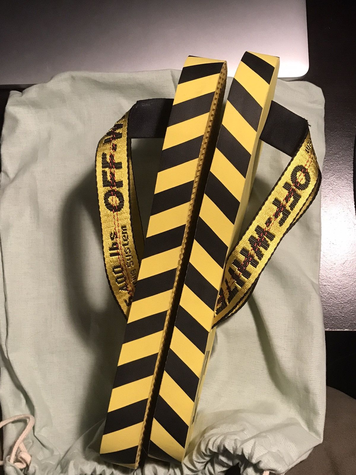 Off White Off White Caution Tape Slides Size 44 Grailed