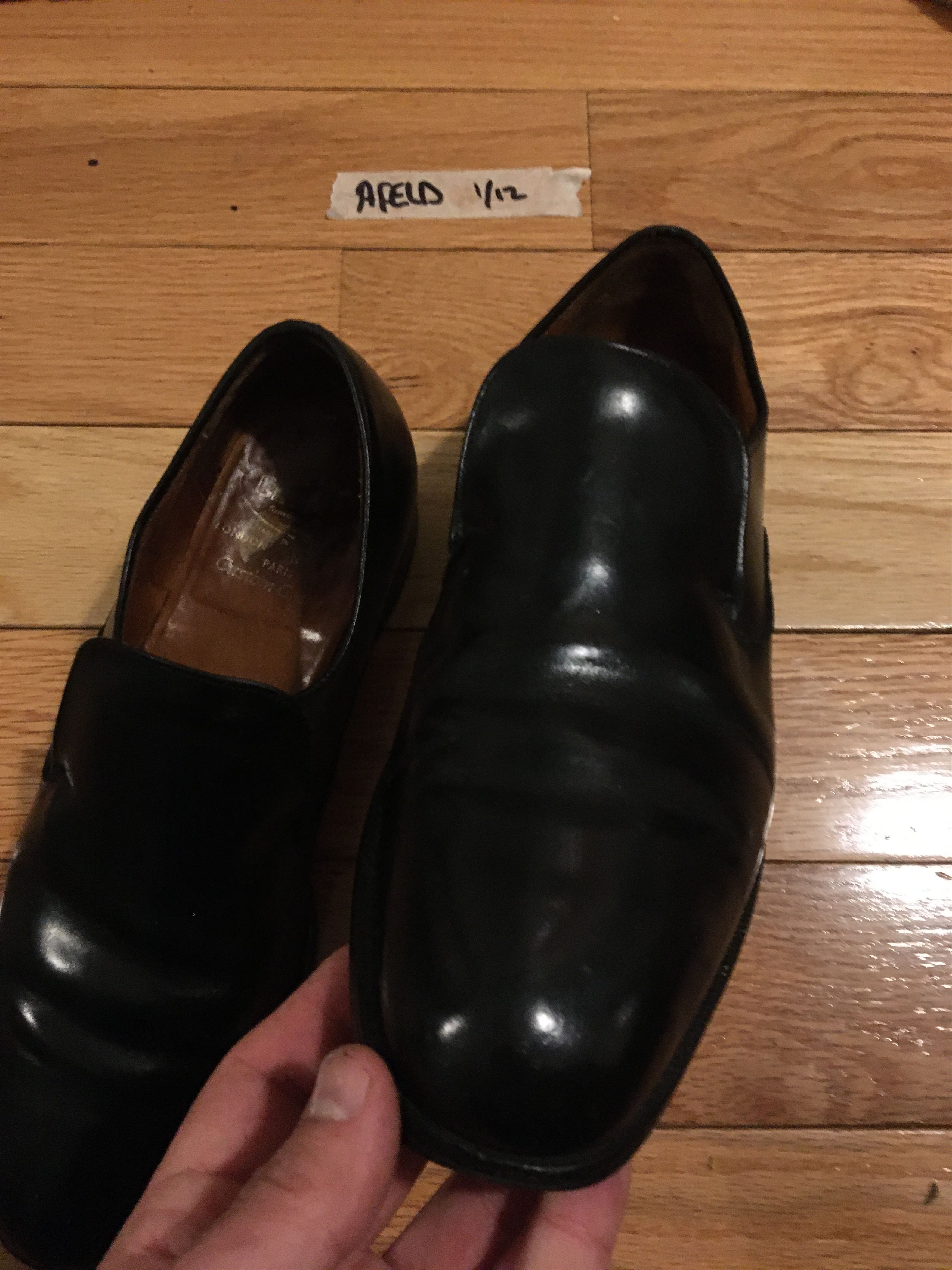 Church's Men's Custom Grade Black Slip on Loafer Dress Shoes Size US 8 / EU 41 - 7 Thumbnail