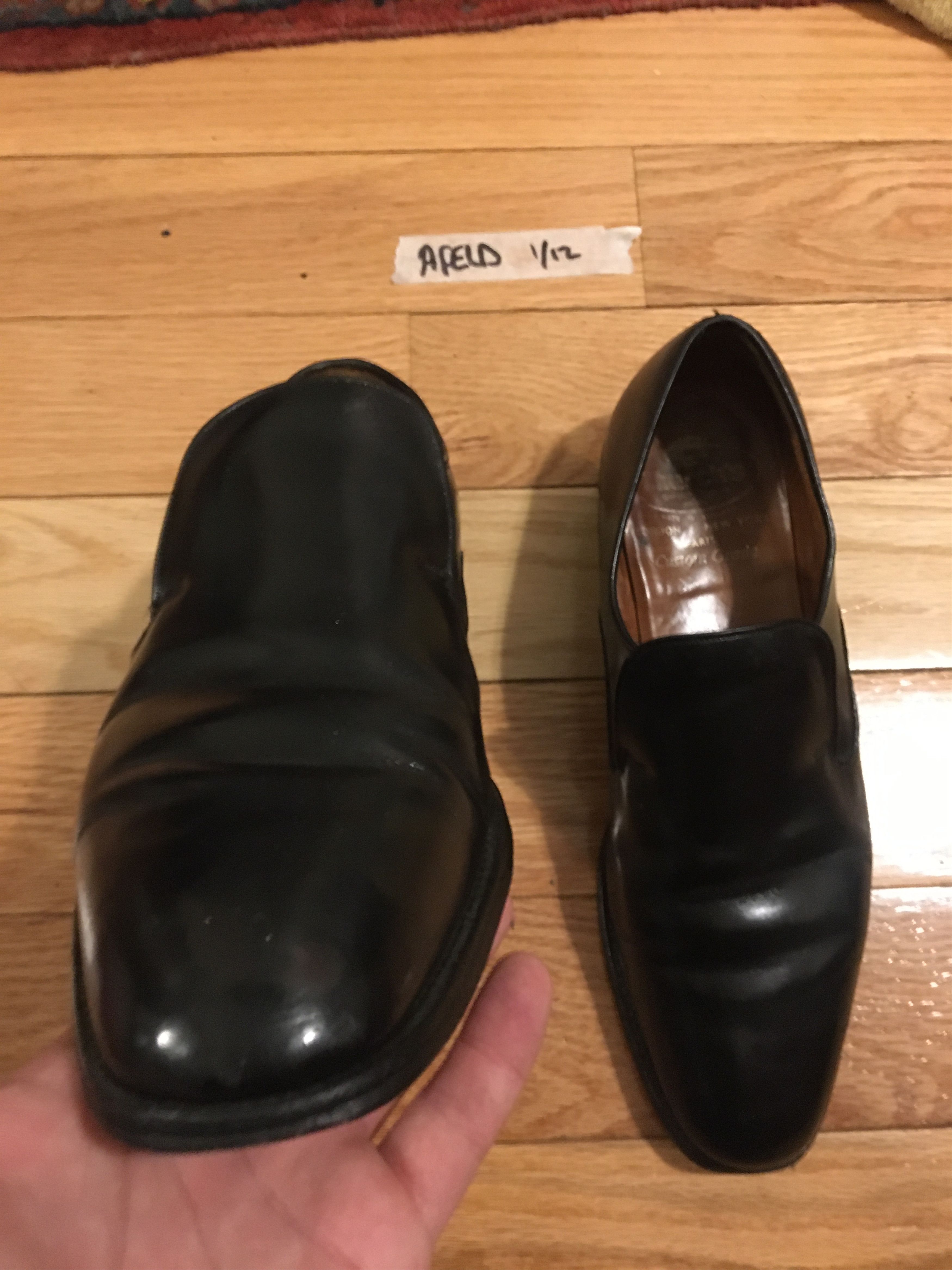Church's Men's Custom Grade Black Slip on Loafer Dress Shoes Size US 8 / EU 41 - 6 Thumbnail