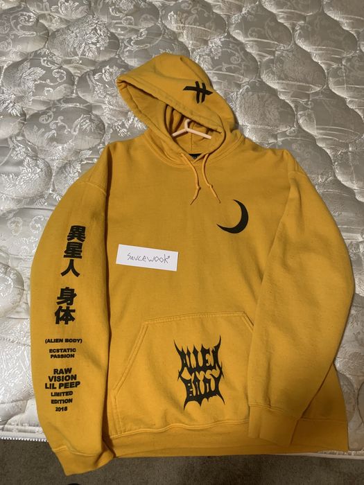 Pictureplane Alien Body Lil Peep x Alien Body Raw Vision Special Edition  Hoodie