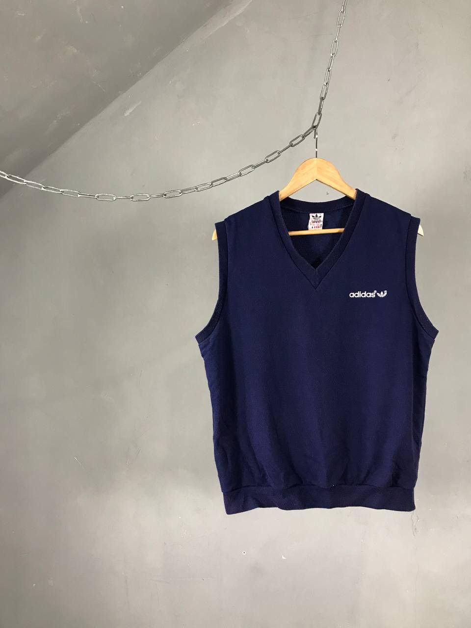 Adidas × Vintage Adidas vintage streetwear navy blue vest Size US S / EU 44-46 / 1 - 1 Thumbnail