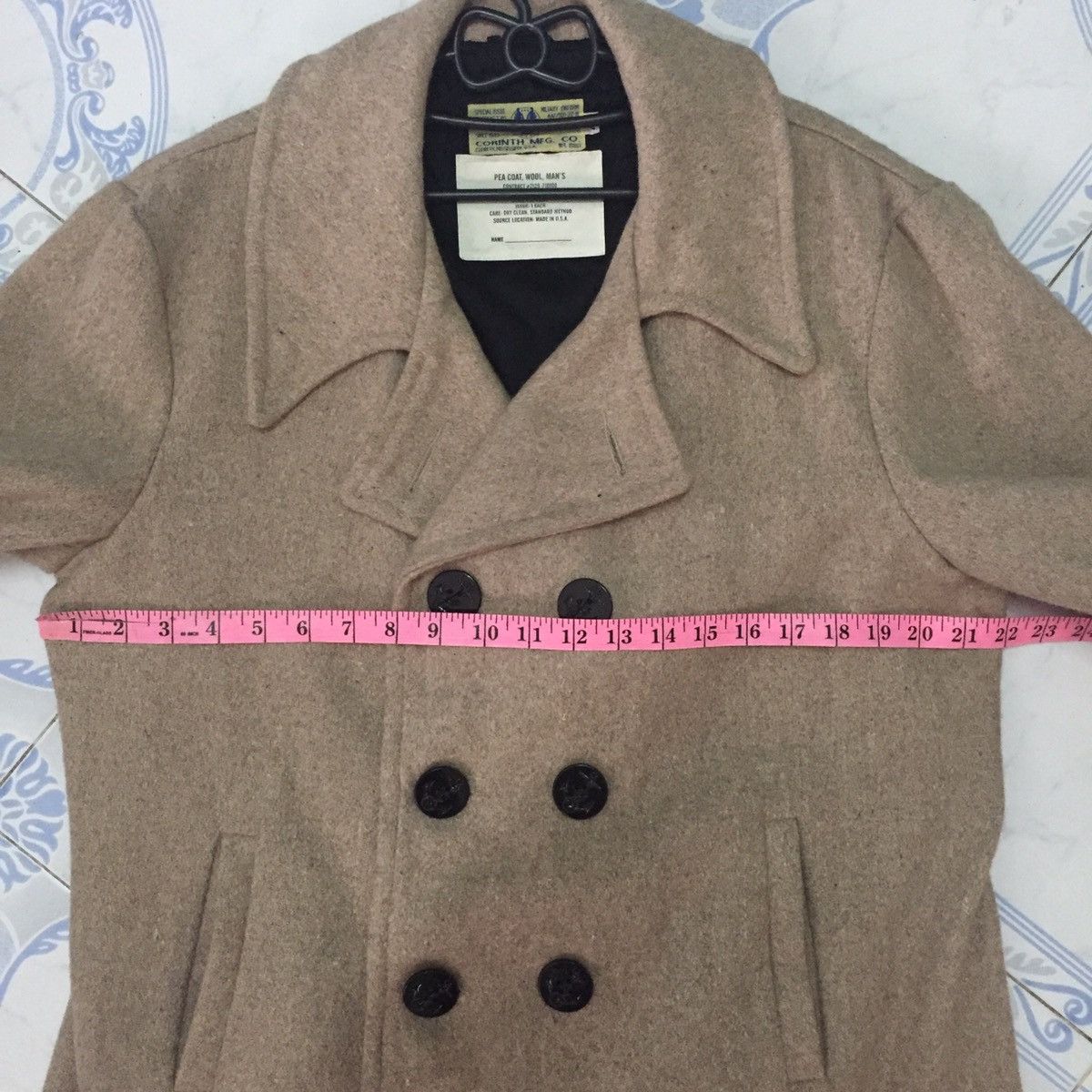 Other Pea Coat Wool Military Uniform Corinth Made in Usa Size US M / EU 48-50 / 2 - 14 Thumbnail
