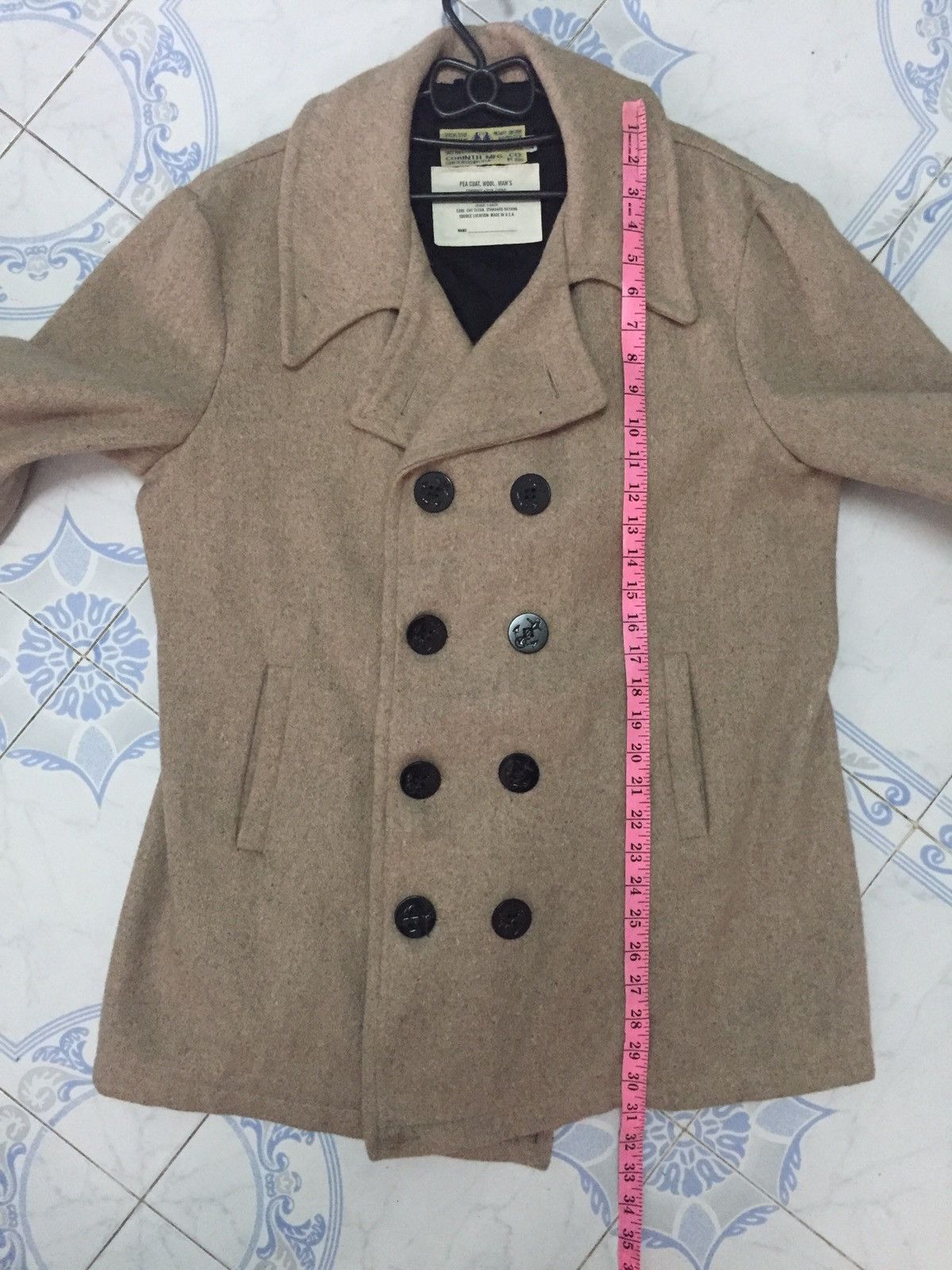 Other Pea Coat Wool Military Uniform Corinth Made in Usa Size US M / EU 48-50 / 2 - 15 Thumbnail
